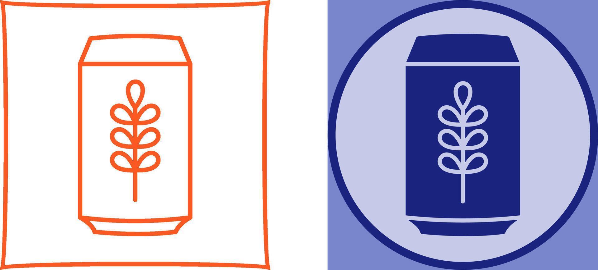 Beer Can Icon Design vector