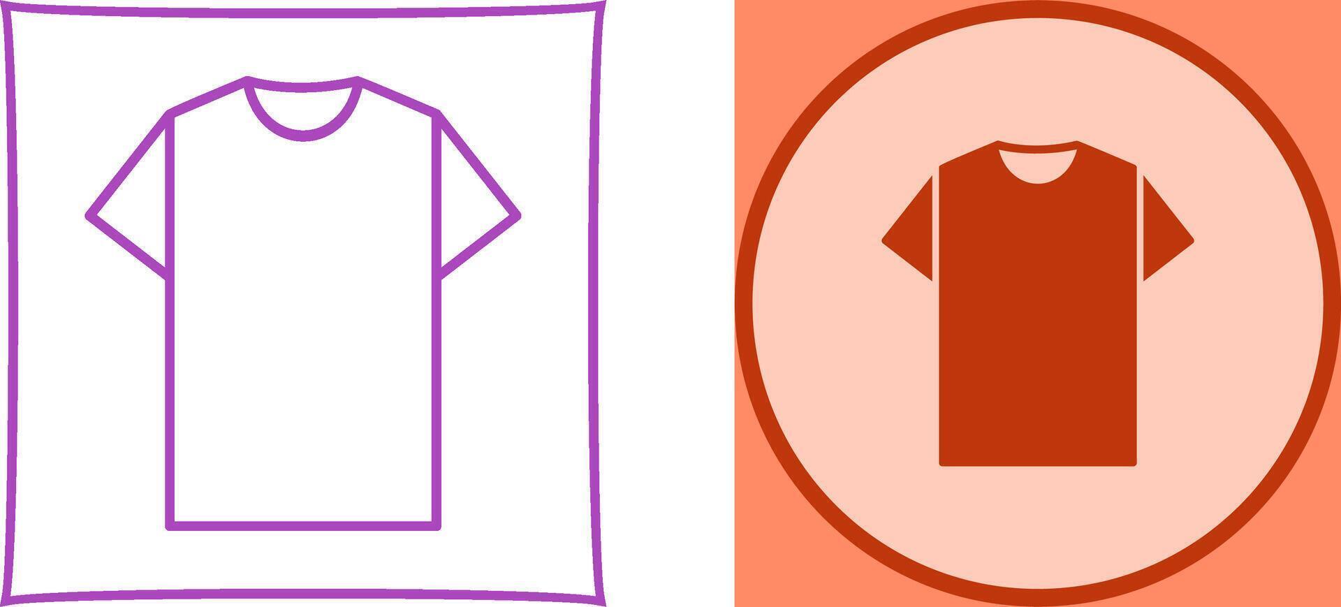 Plain T Shirt Icon Design vector