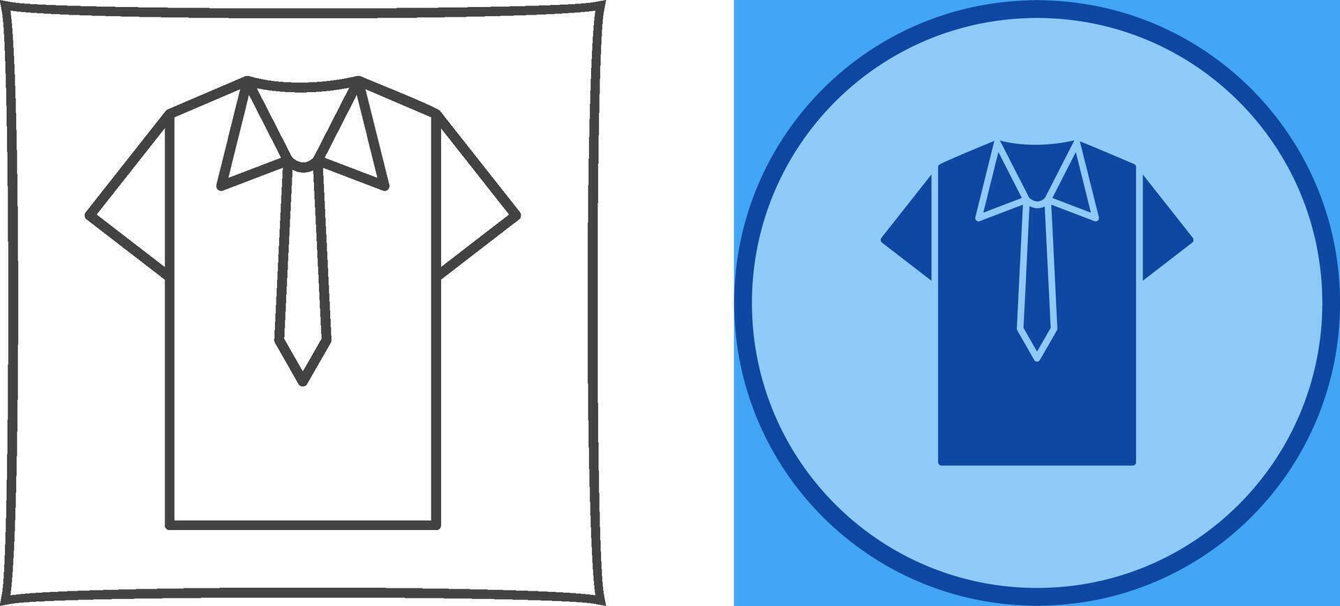 Shirt and Tie Icon Design vector