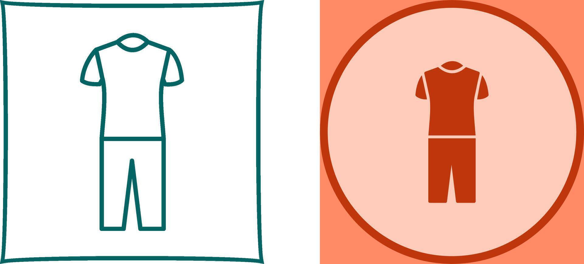 Pyjamas Suit Icon Design vector