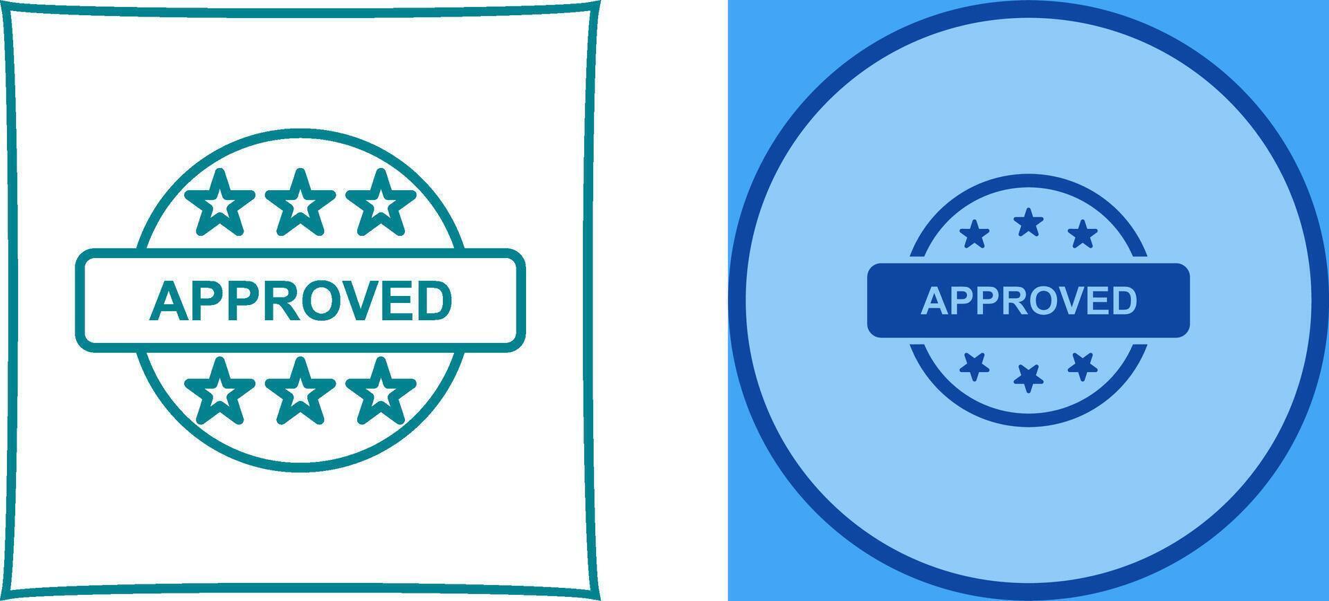 Approved Icon Design vector