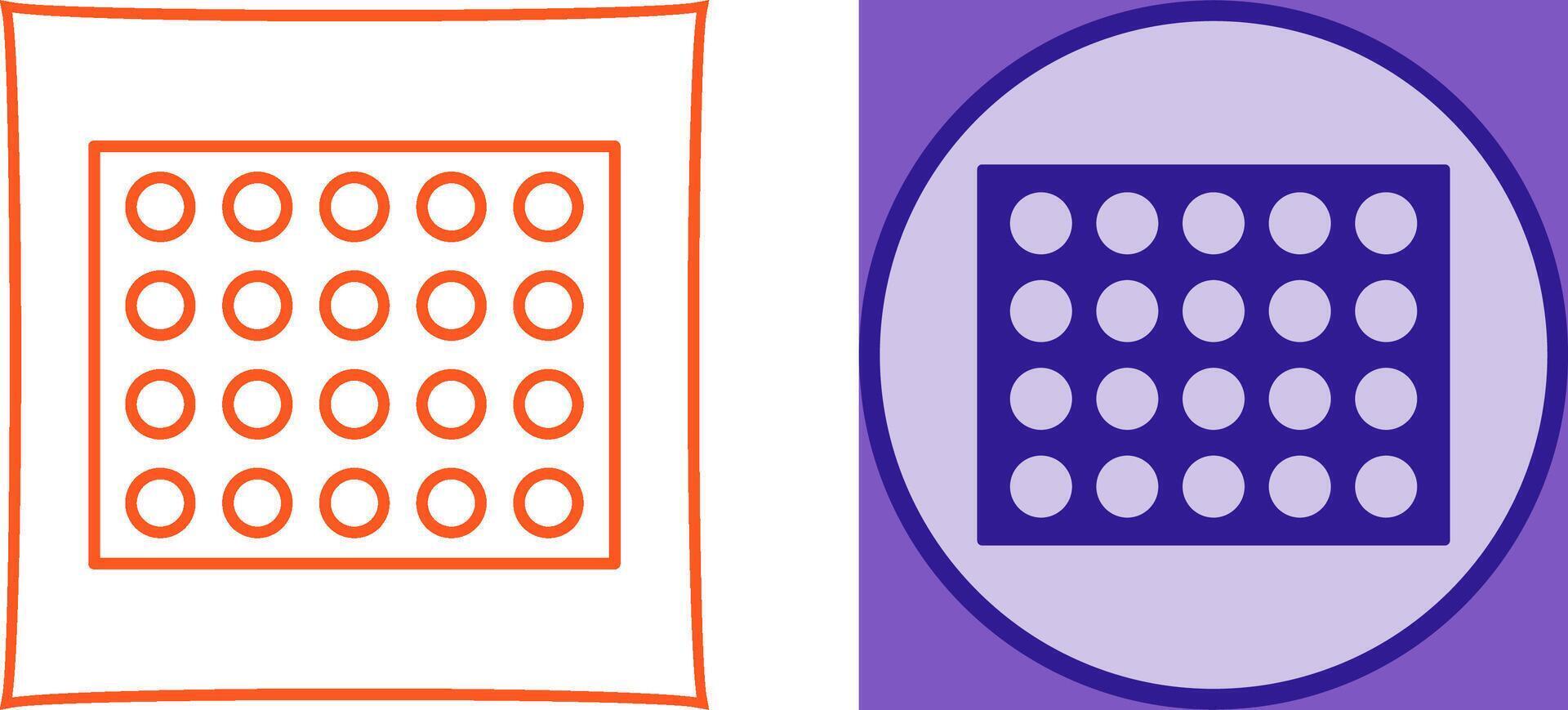 Colored Palette Icon Design vector