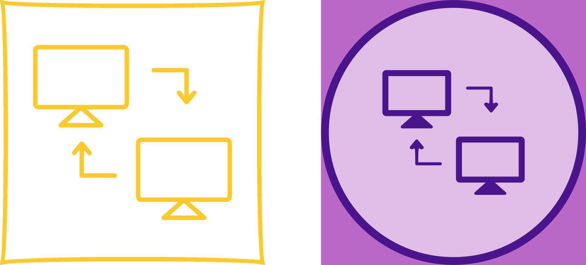 Sharing Systems Icon Design vector