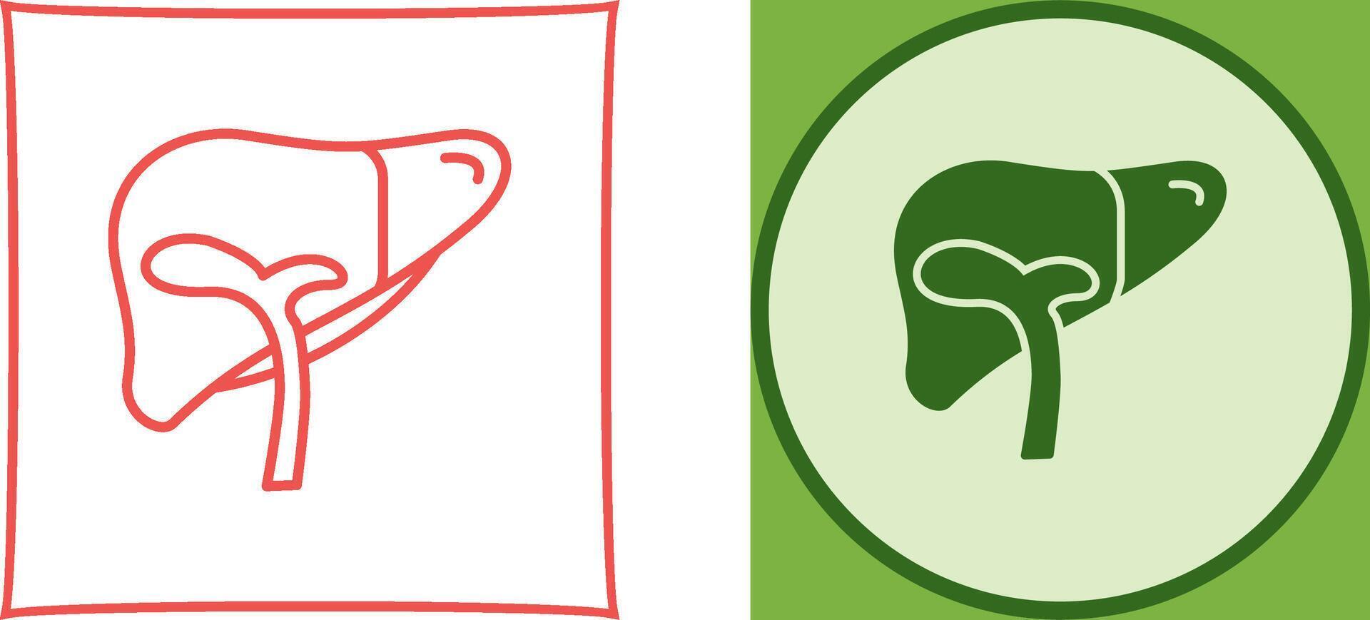Liver Icon Design vector