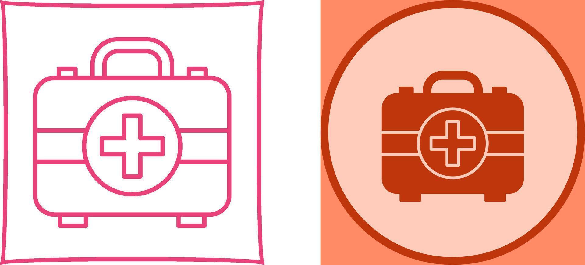 First Aid Kit Icon Design vector