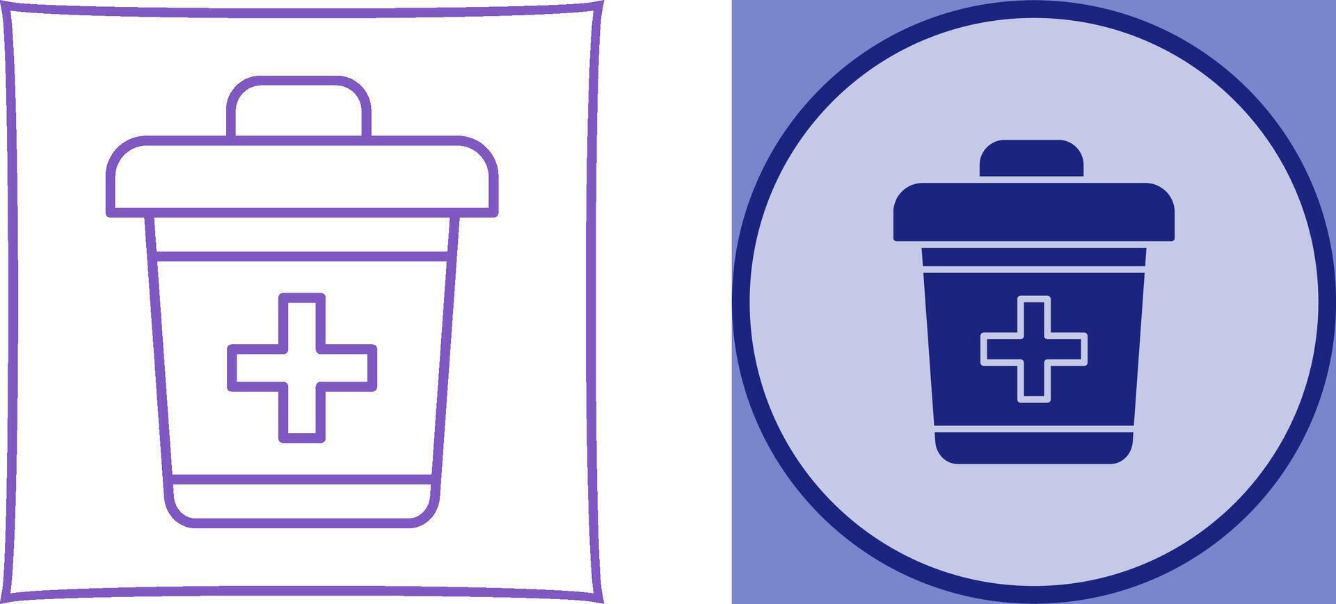 Dustbin Icon Design vector