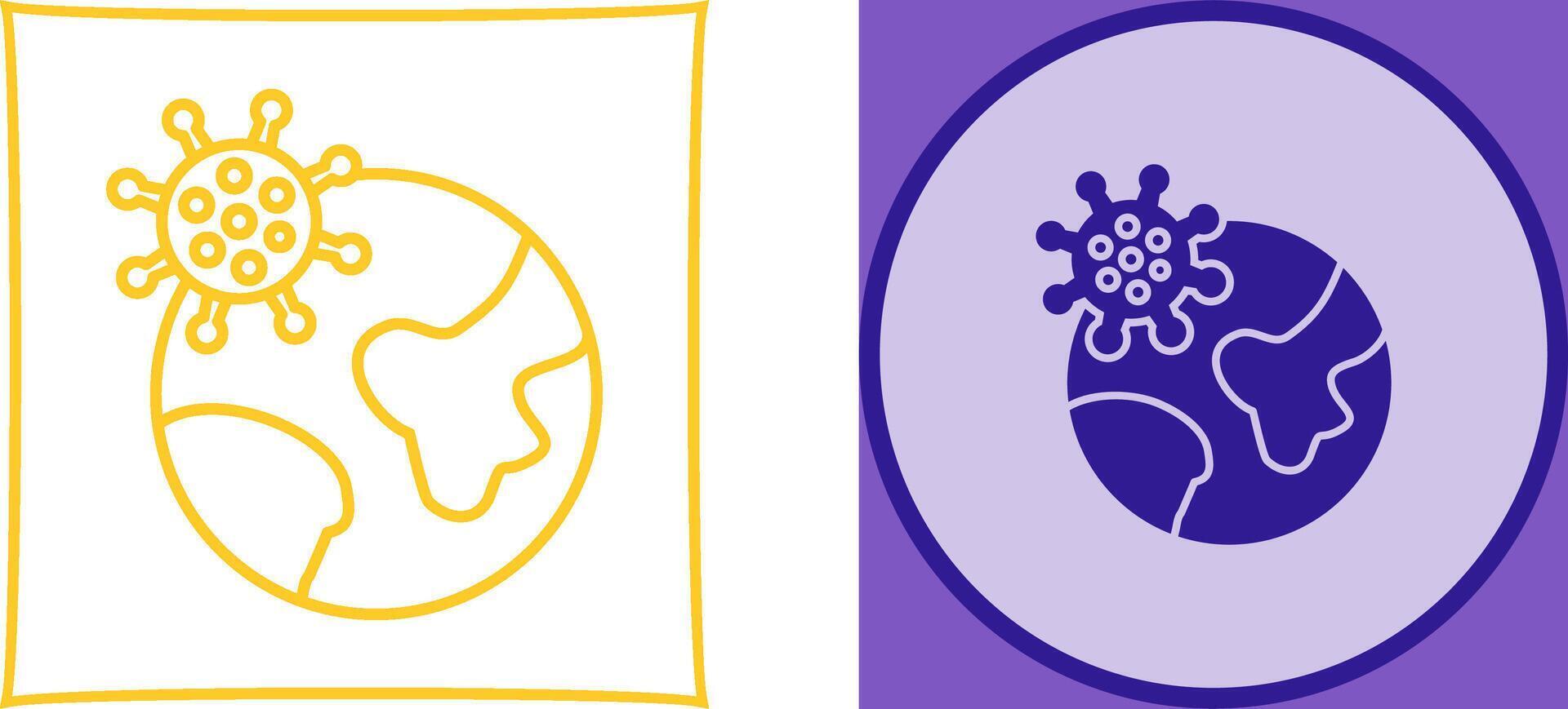 Pandemic Icon Design vector