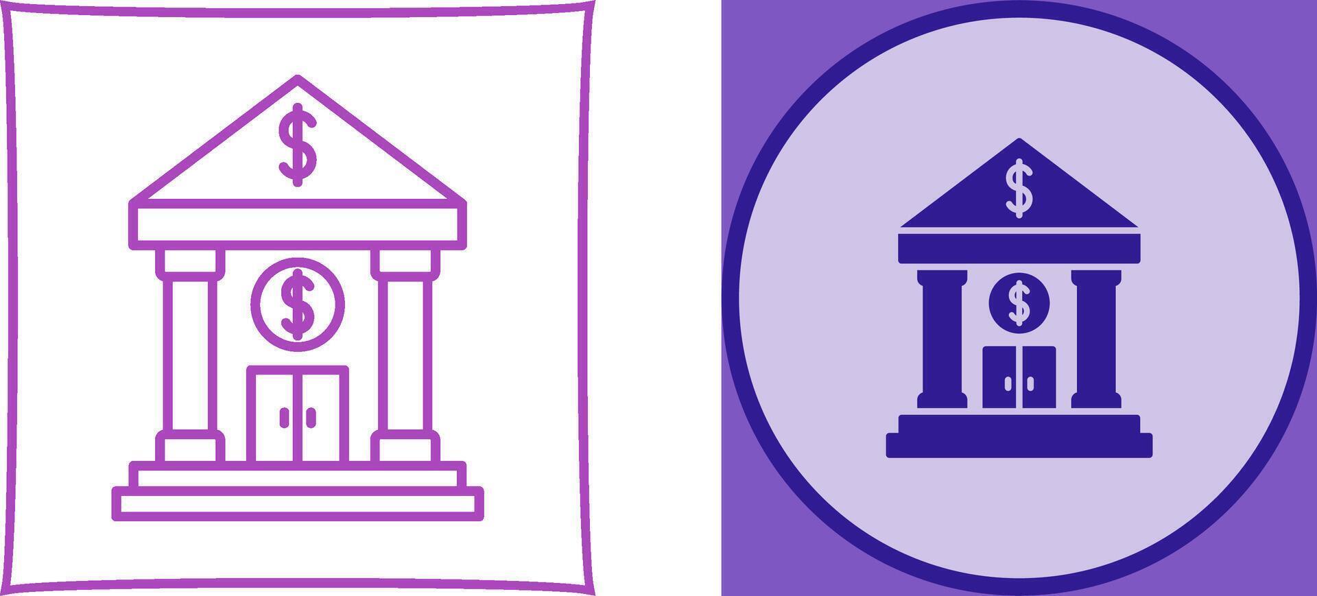 Bank Icon Design vector