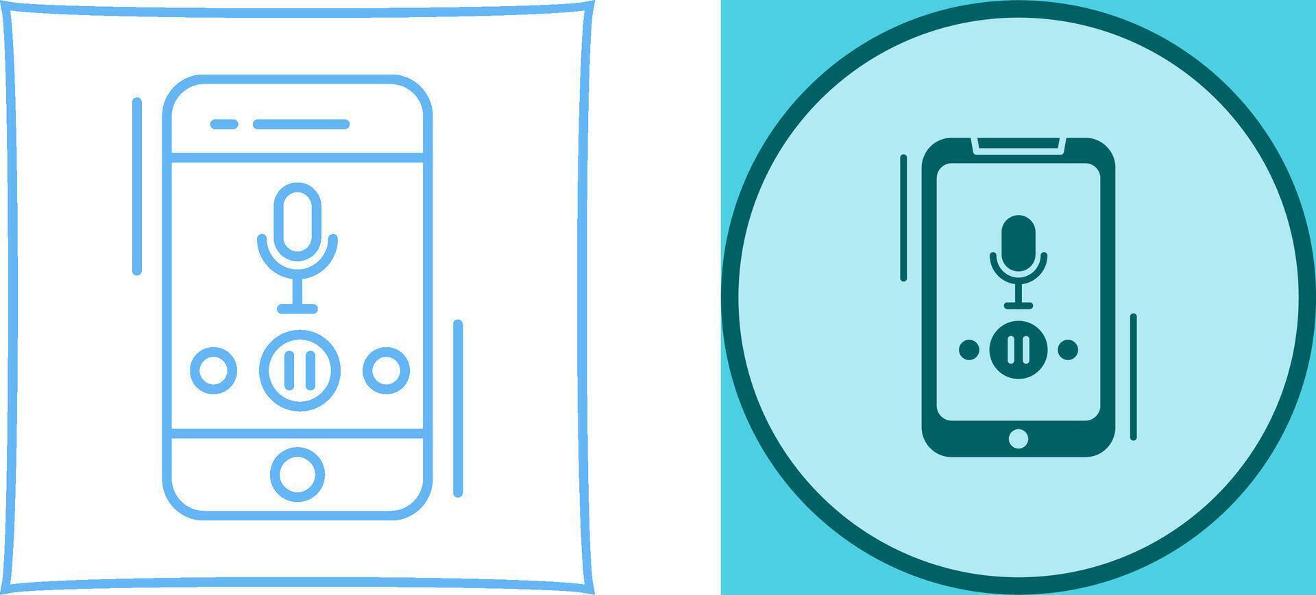 Voice Record Icon Design vector
