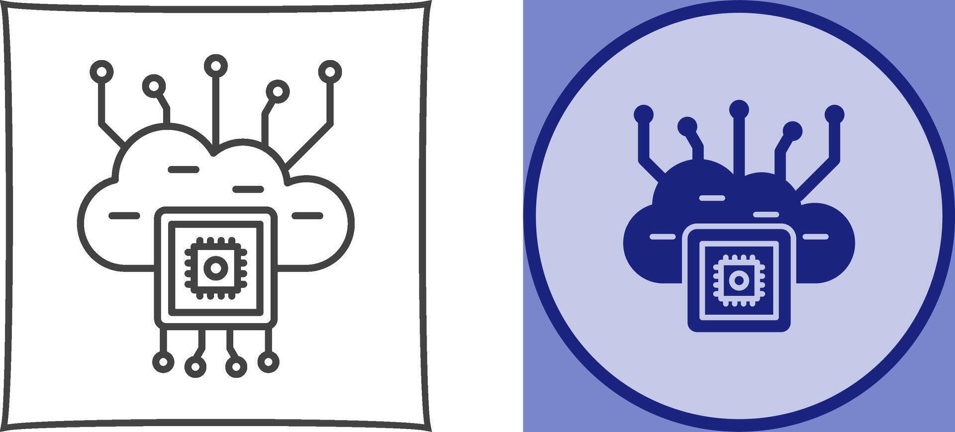 Cloud Computing Icon Design vector