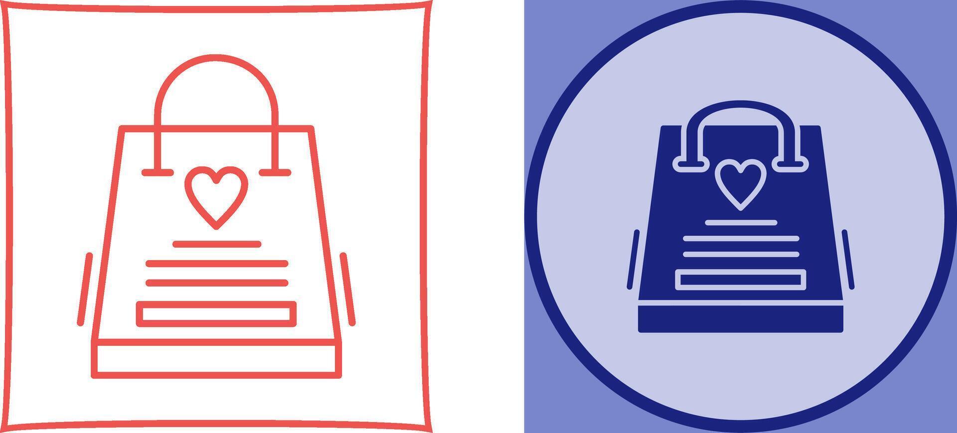 Gift Bag Icon Design vector