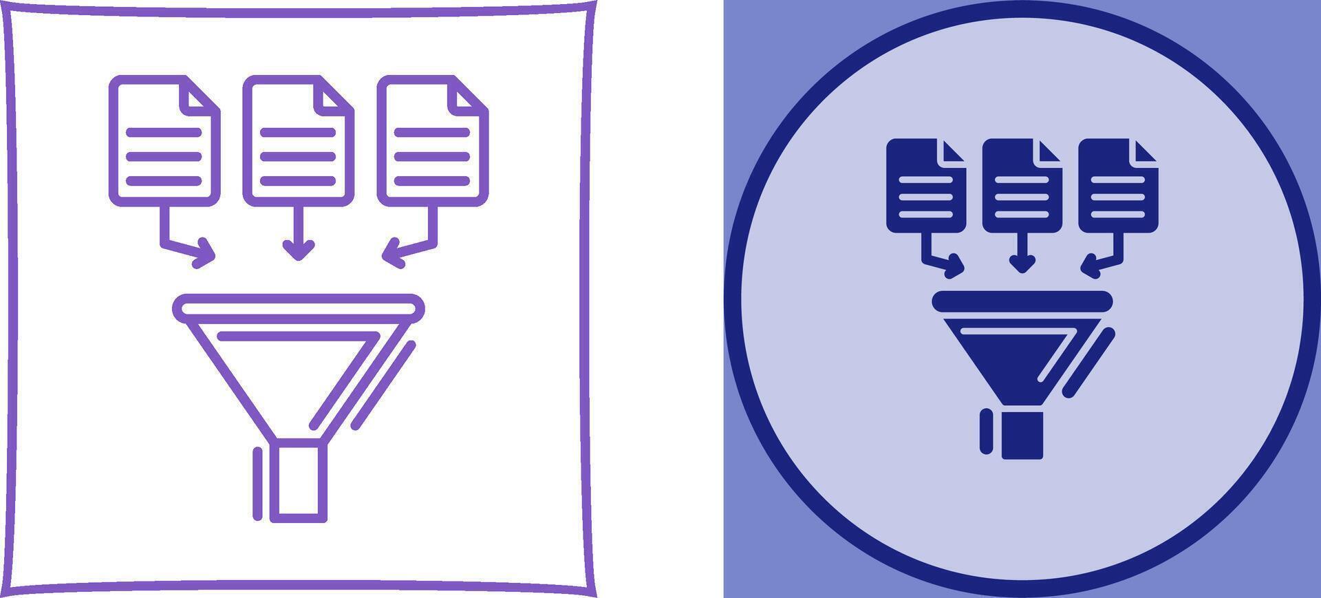 Data Collection Icon Design vector