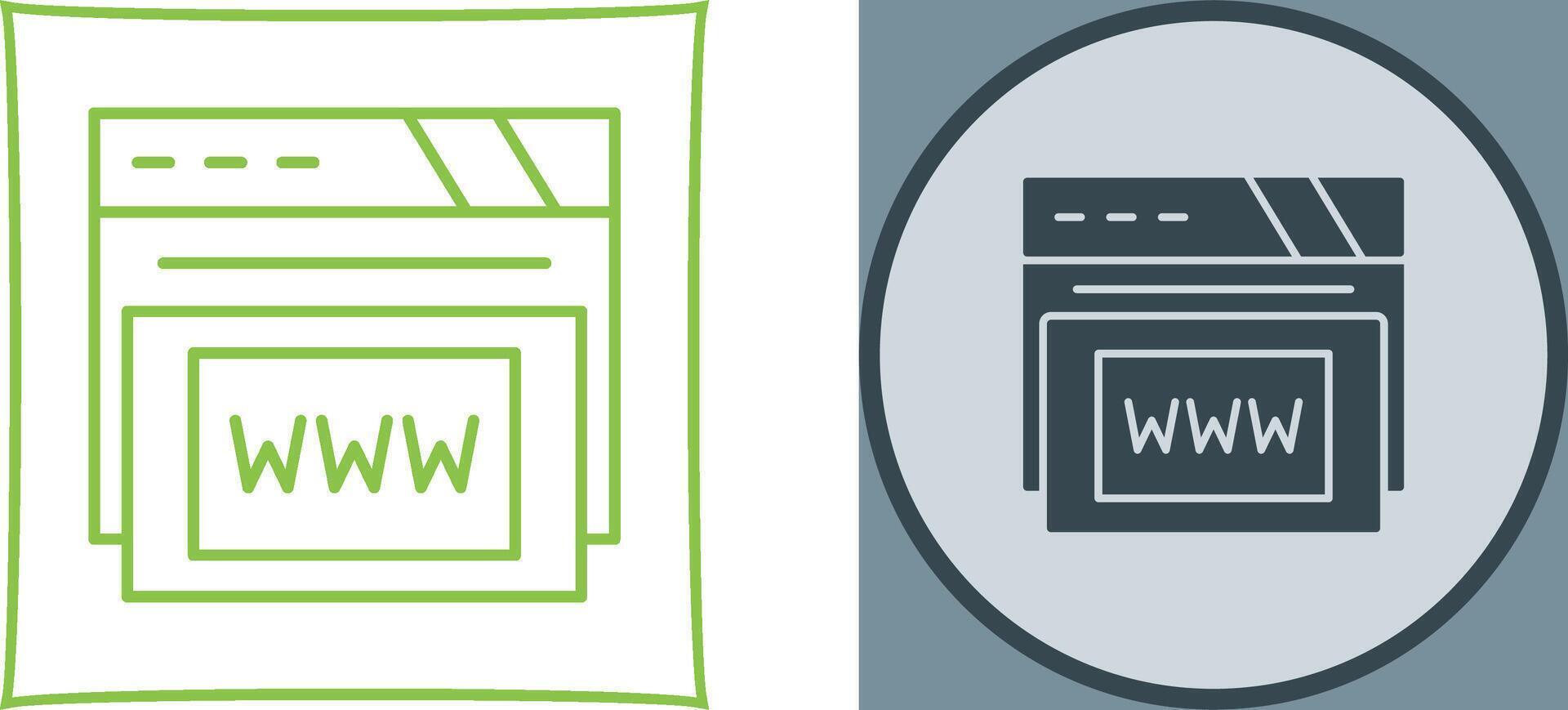 Www Icon Design vector