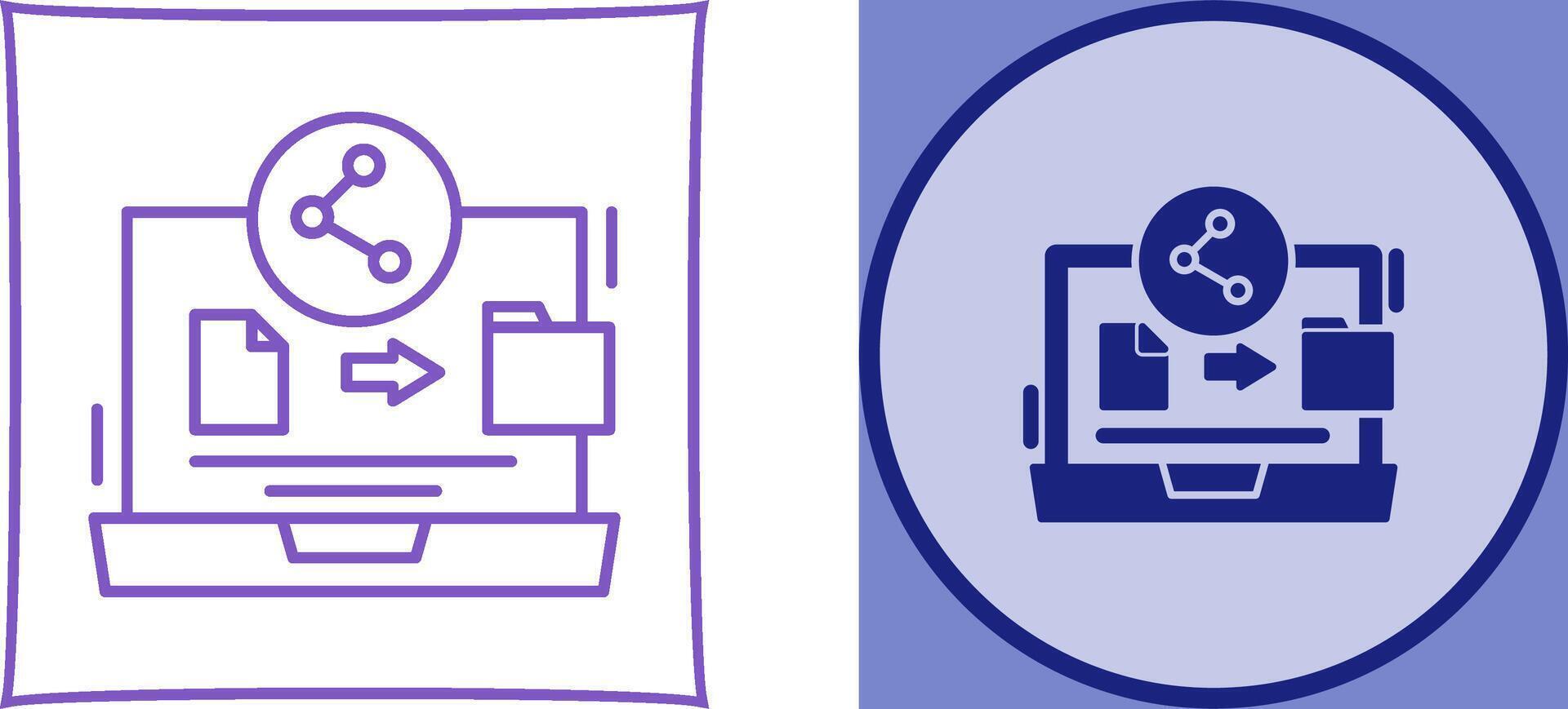File Share Icon Design vector