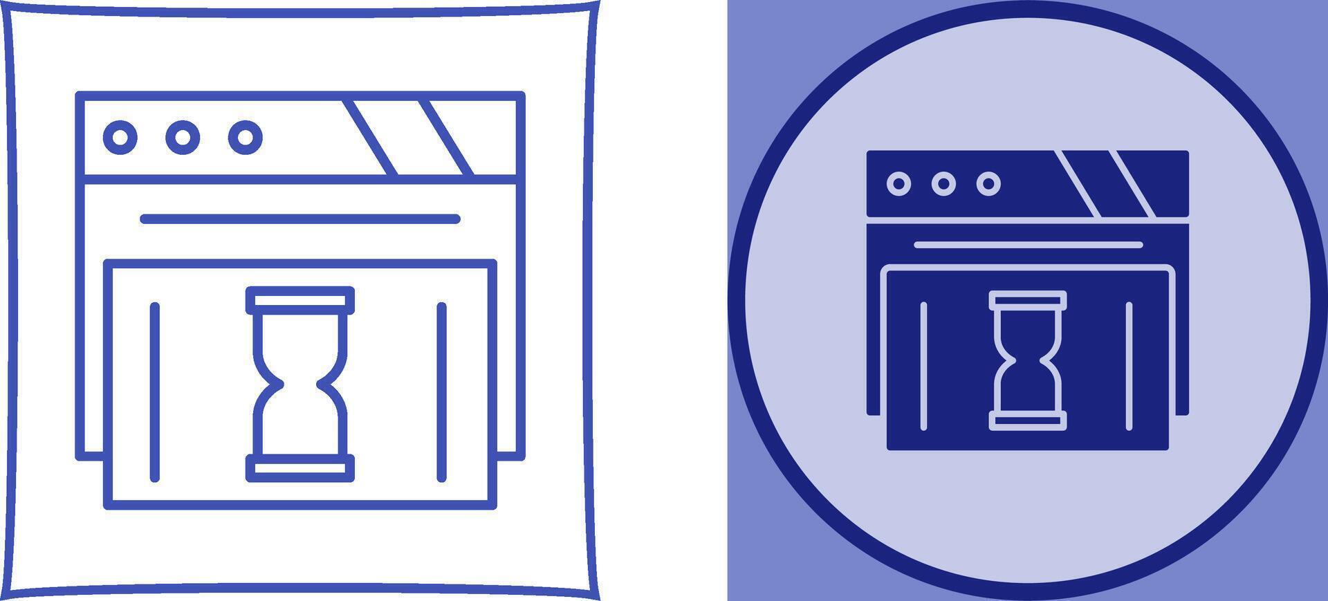 Waiting Icon Design vector