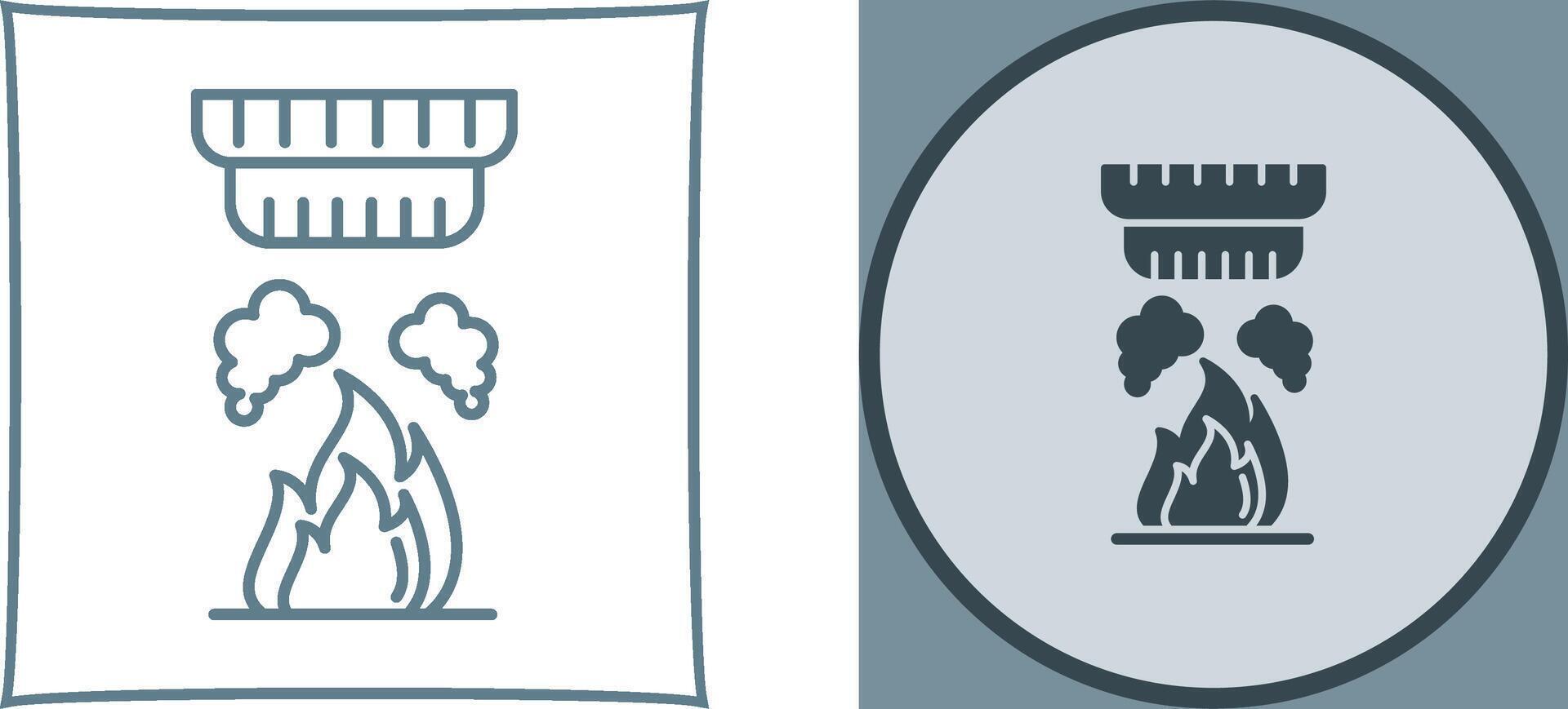 Smoke Detector Icon Design vector