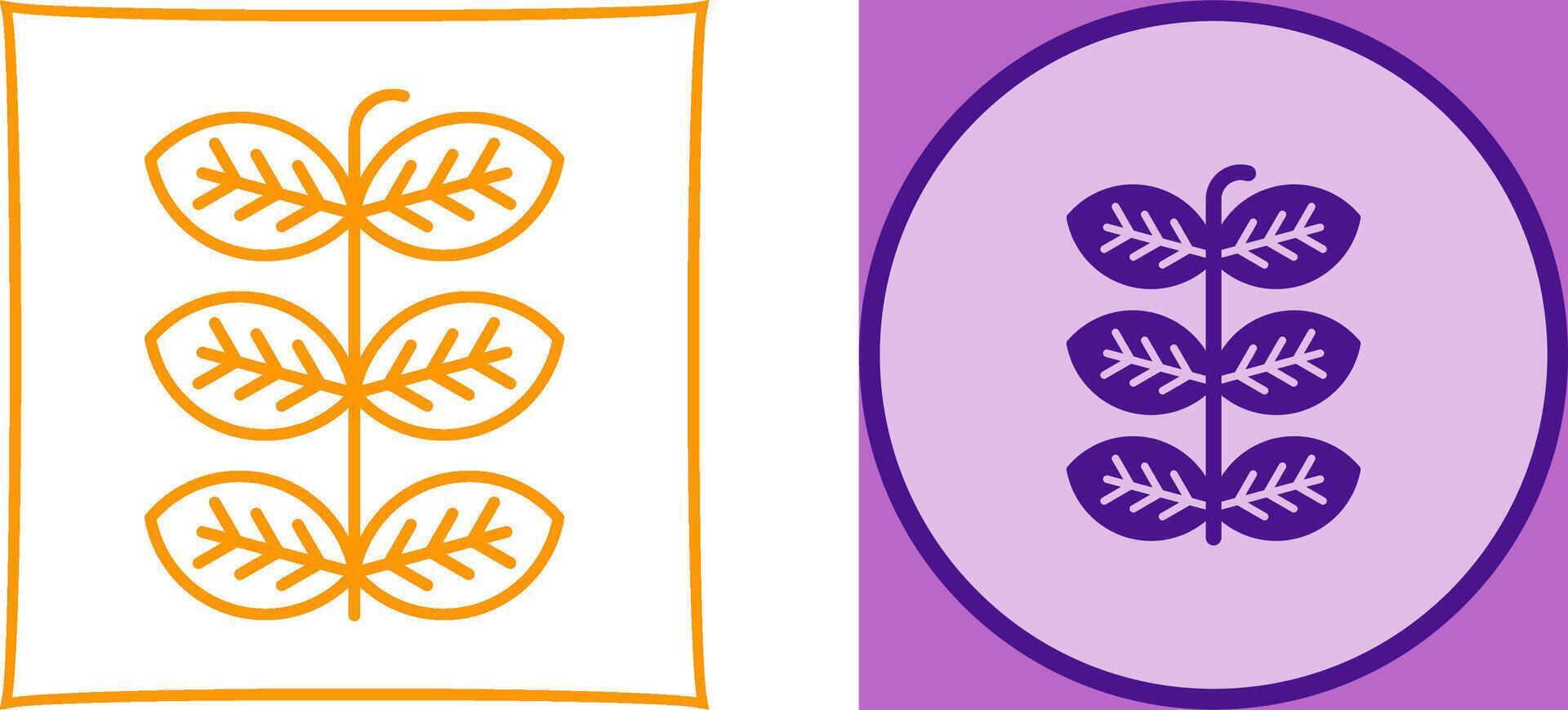 Tobacco Leafs Icon Design vector