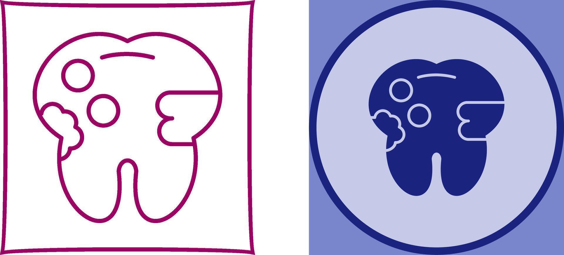 Caries Icon Design vector