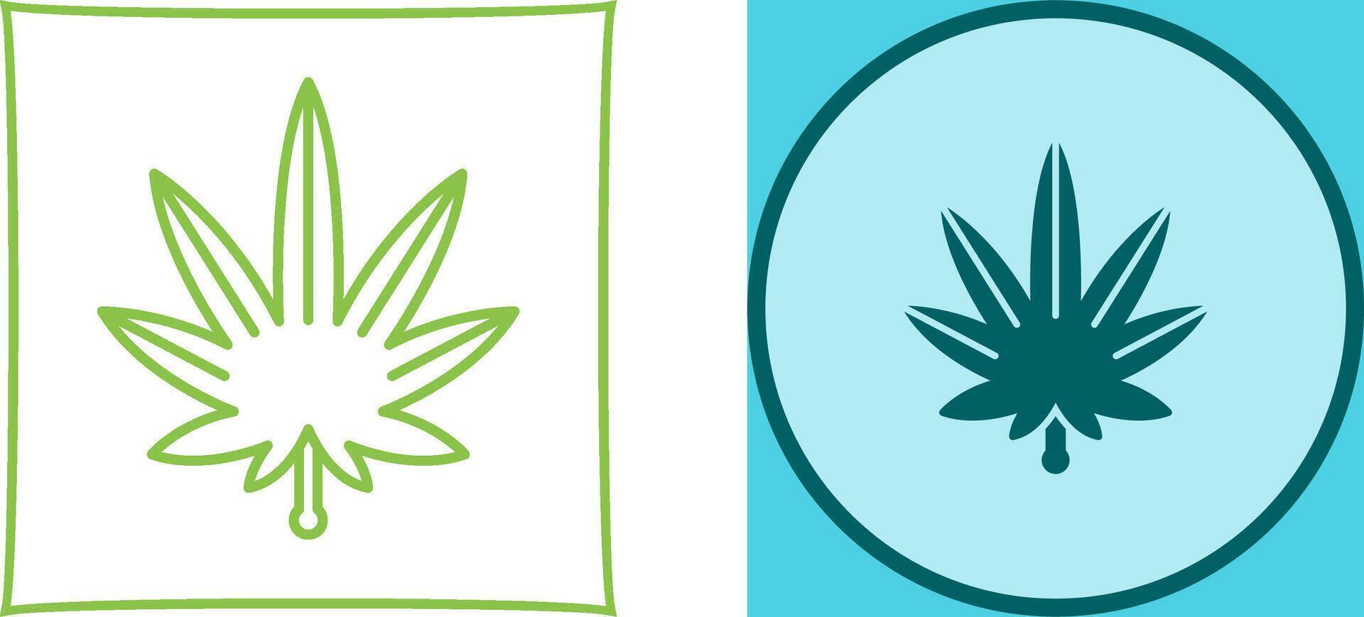 Weed Icon Design vector