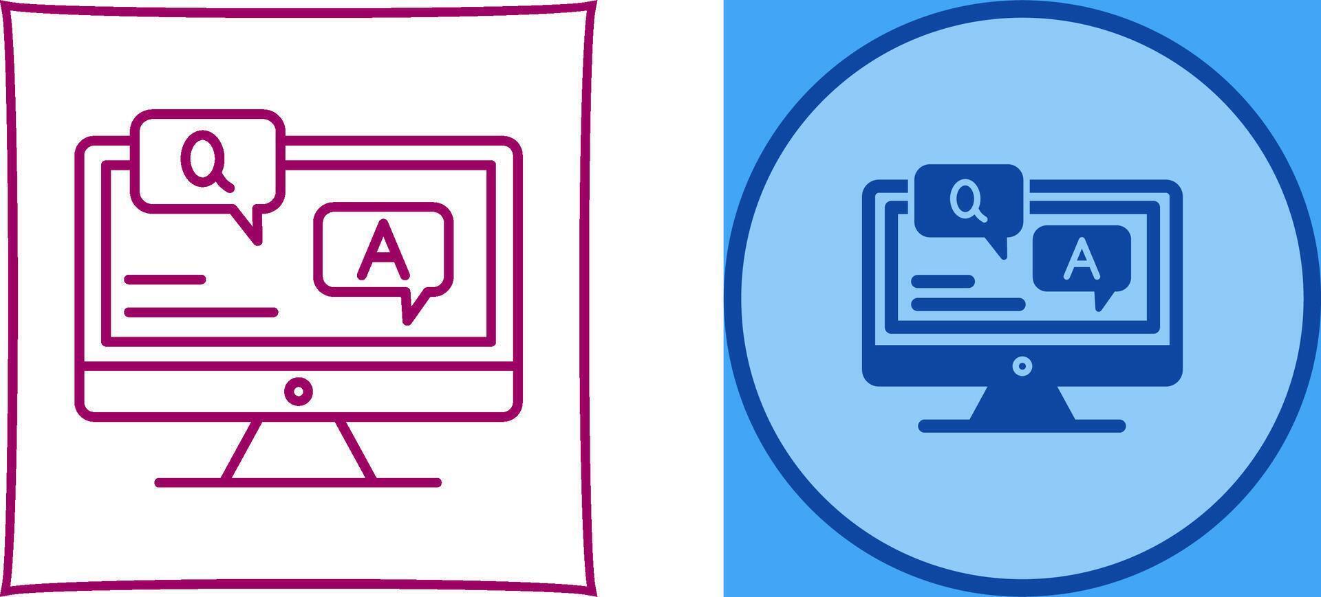 Faq Icon Design vector