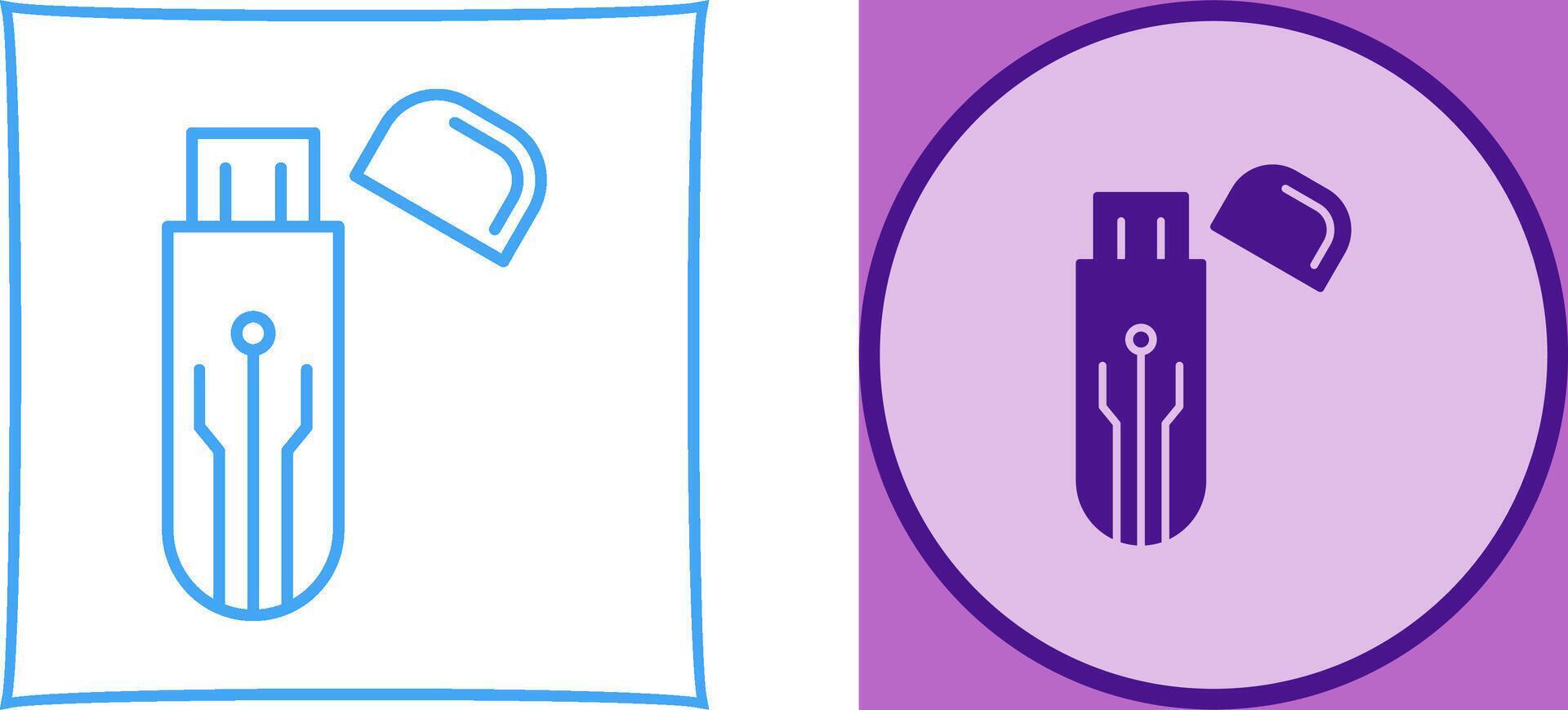 Usb Icon Design vector