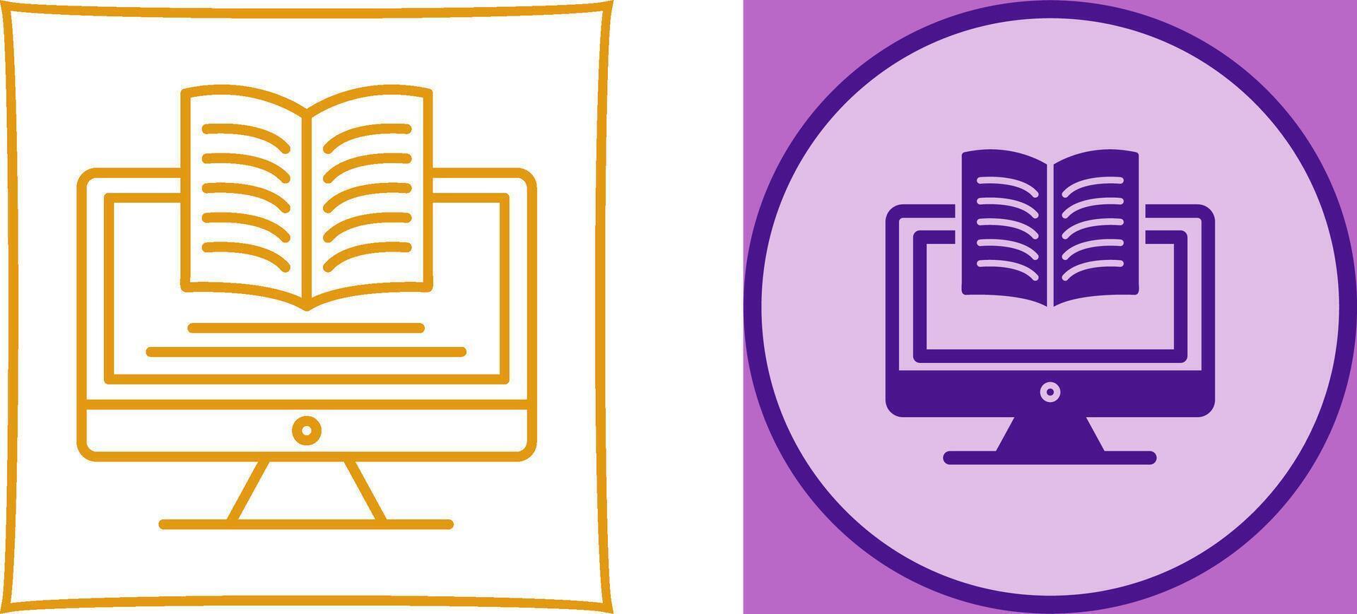 Digital Learning Icon Design vector