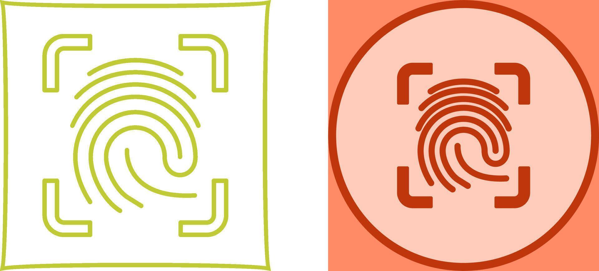 Finger Print Icon Design vector