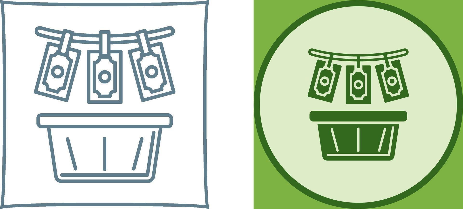 Money Loundering Icon Design vector