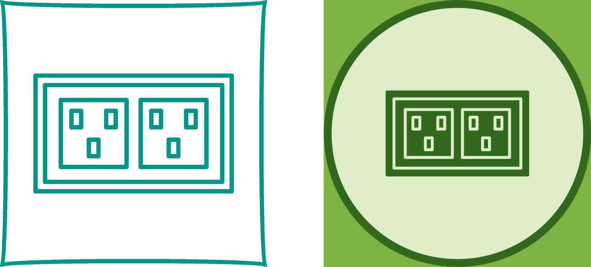 Socket Icon Design vector