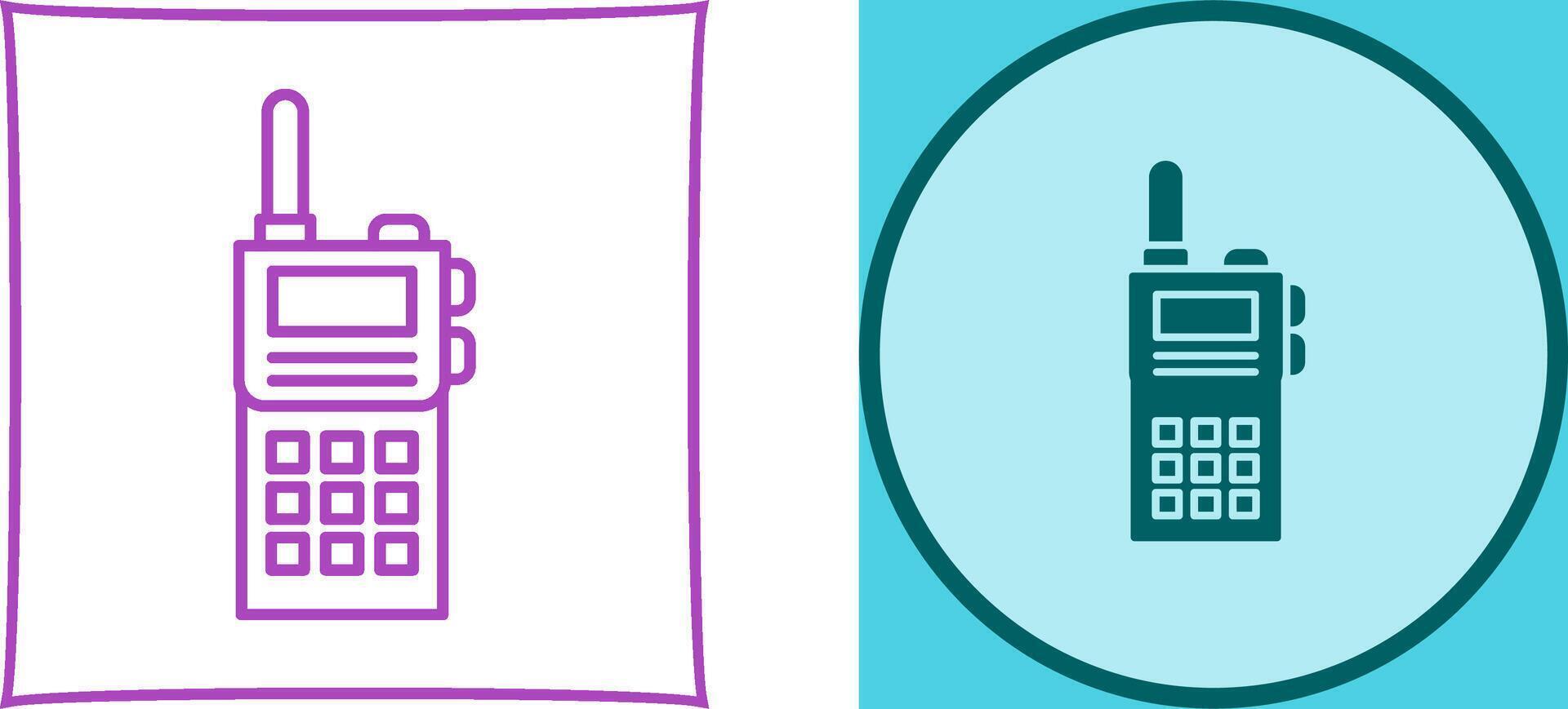 Walkie Talkie Icon Design vector