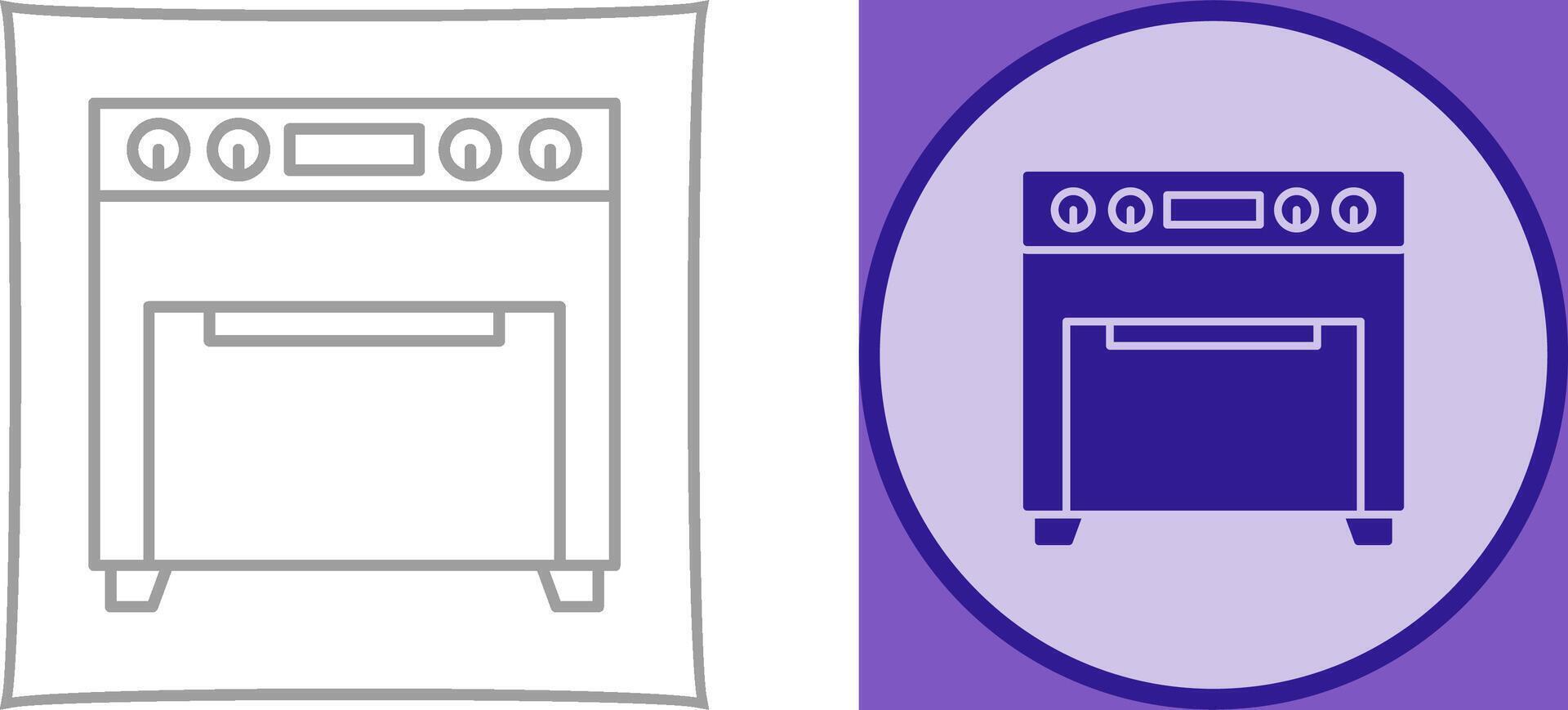 Oven Icon Design vector