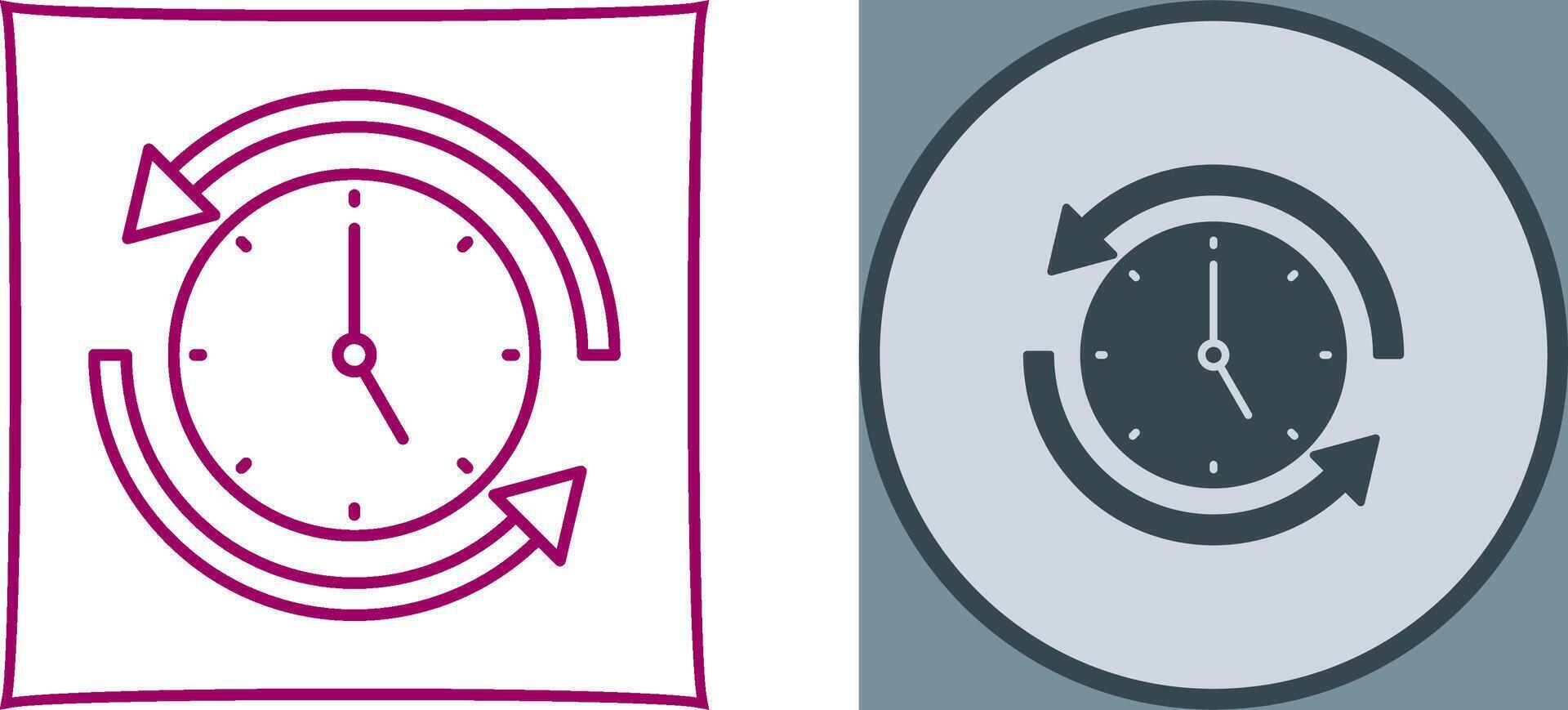 Run Time Icon Design vector