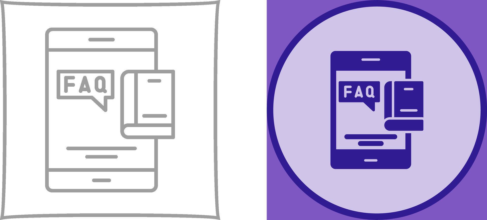 Faq Icon Design vector