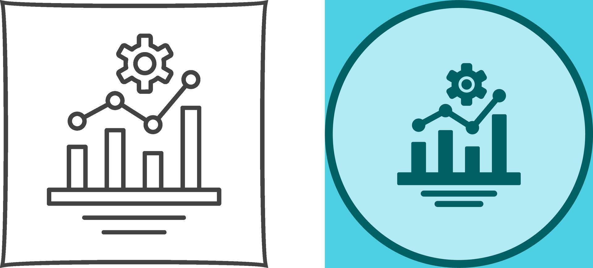 Bar Chart Icon Design vector
