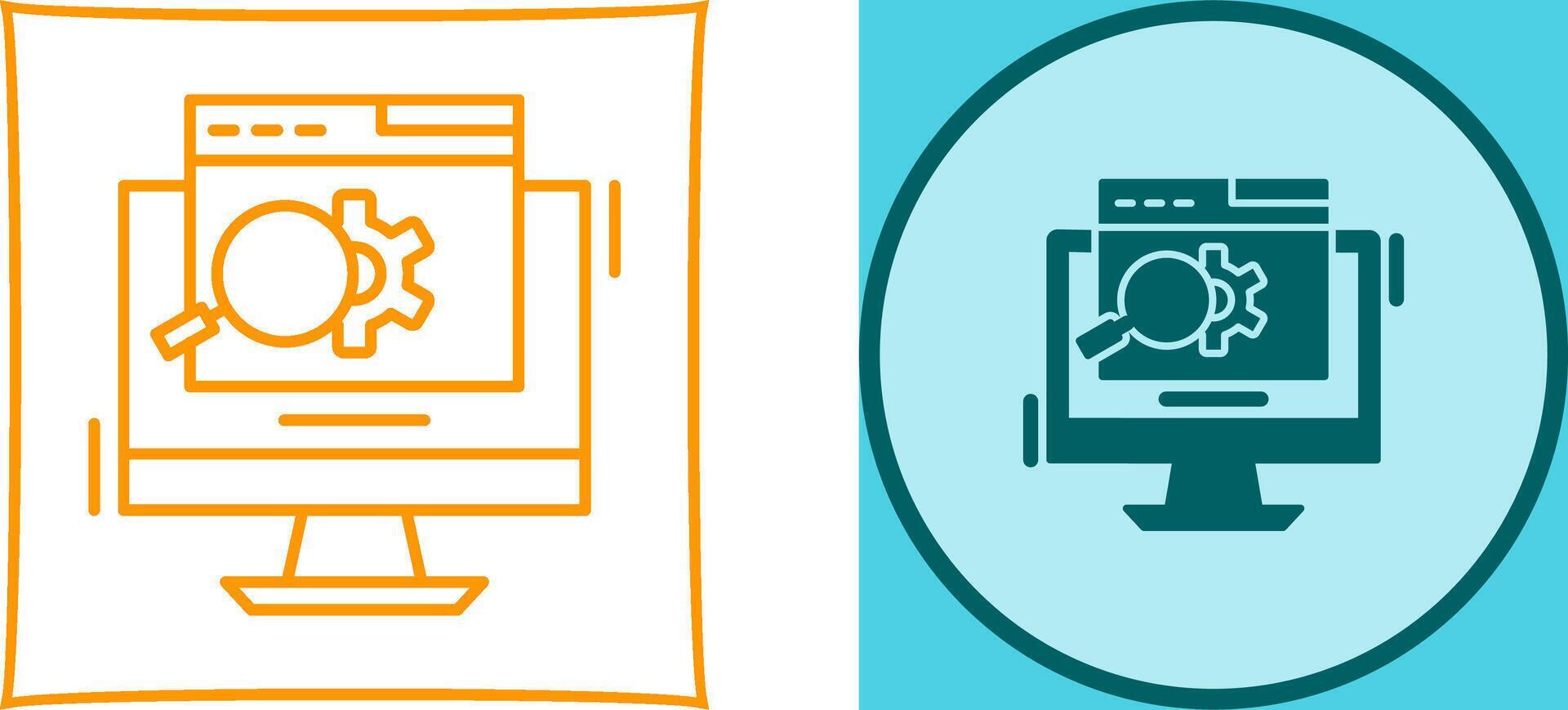 Search Engine Icon Design vector