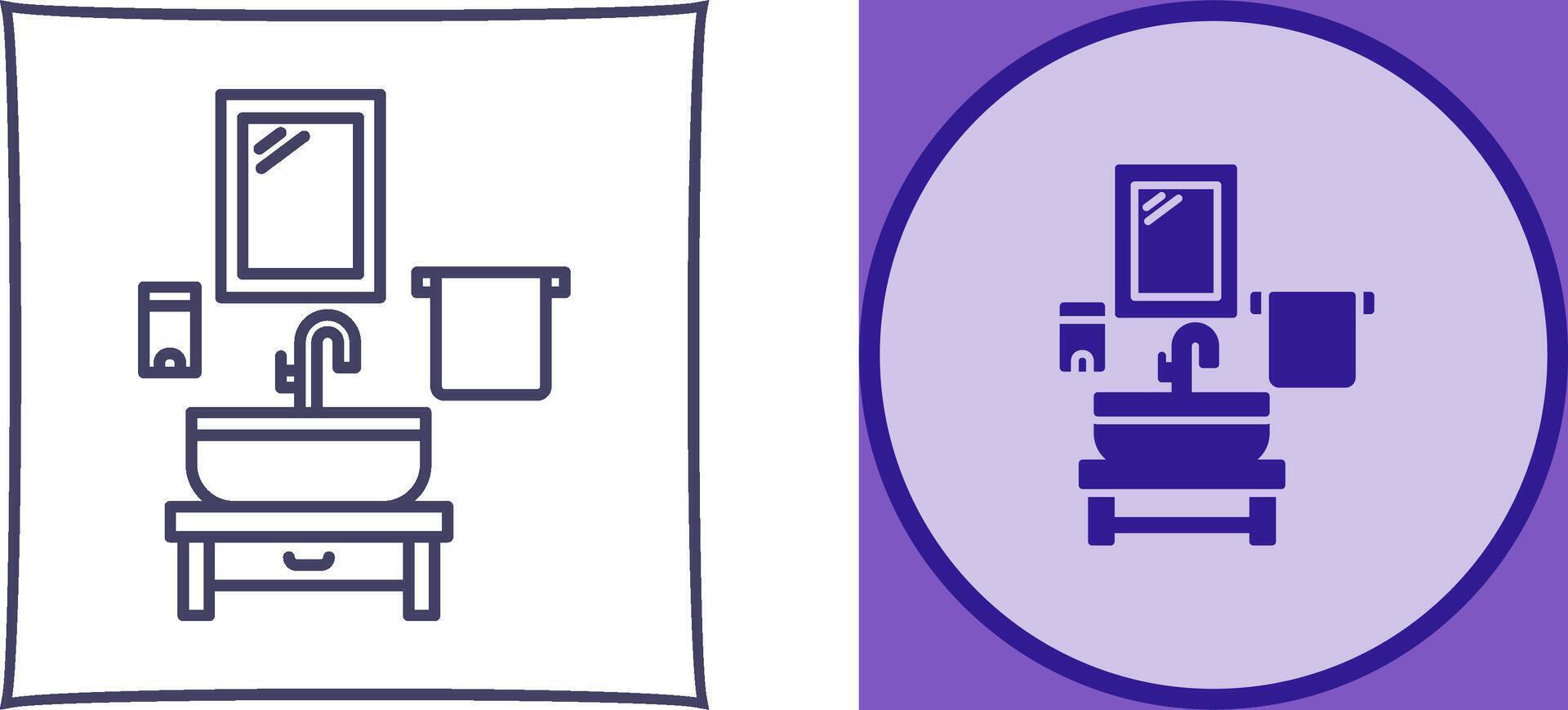 Washbasin Icon Design vector