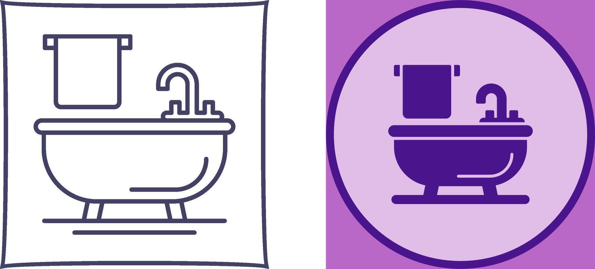 Bathtub Icon Design vector