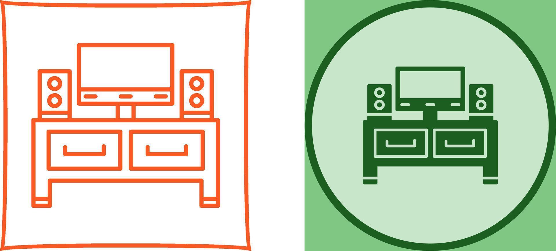 Television Icon Design vector