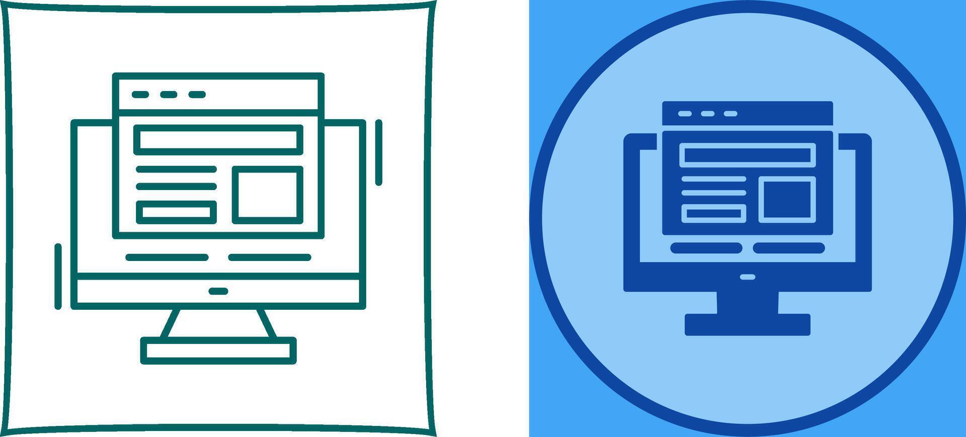 Adaptive Layout Icon Design vector
