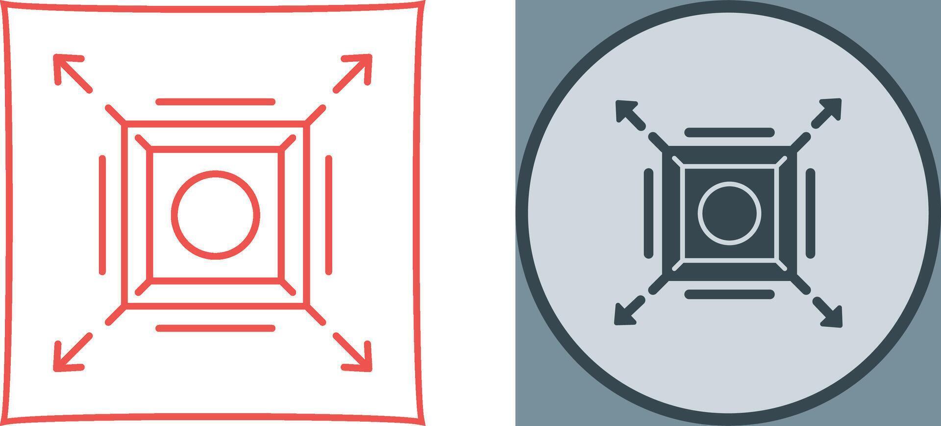 Maximize Icon Design vector