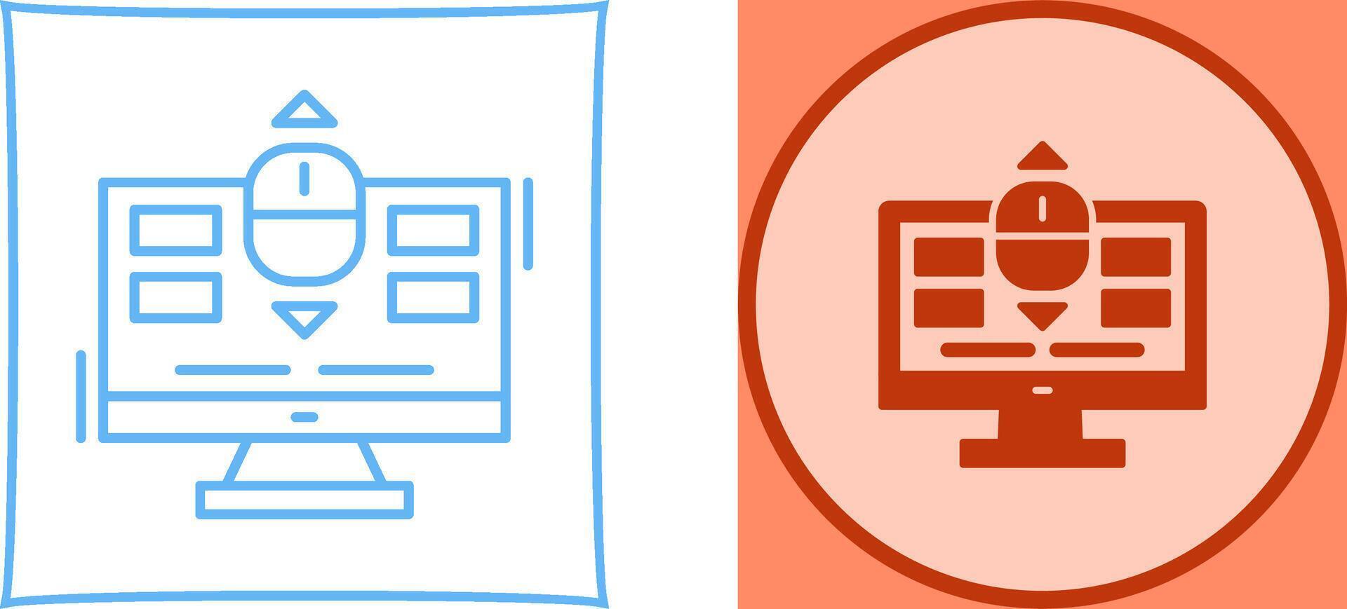 Scroll Icon Design vector