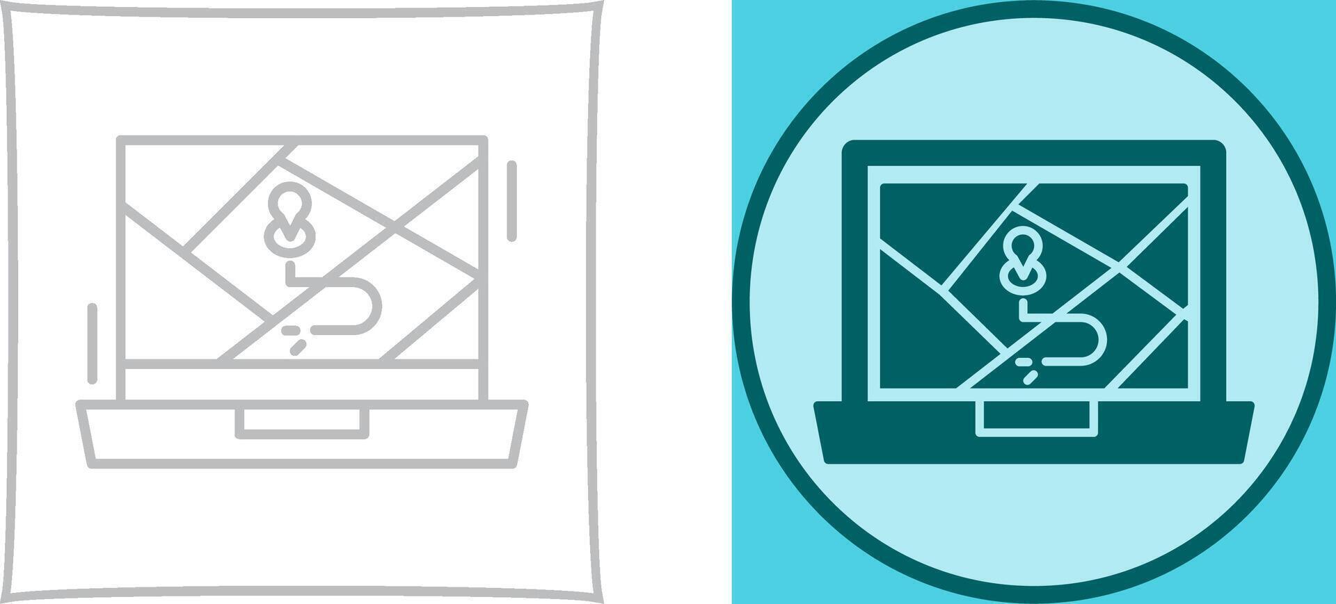 Google Map Icon Design vector