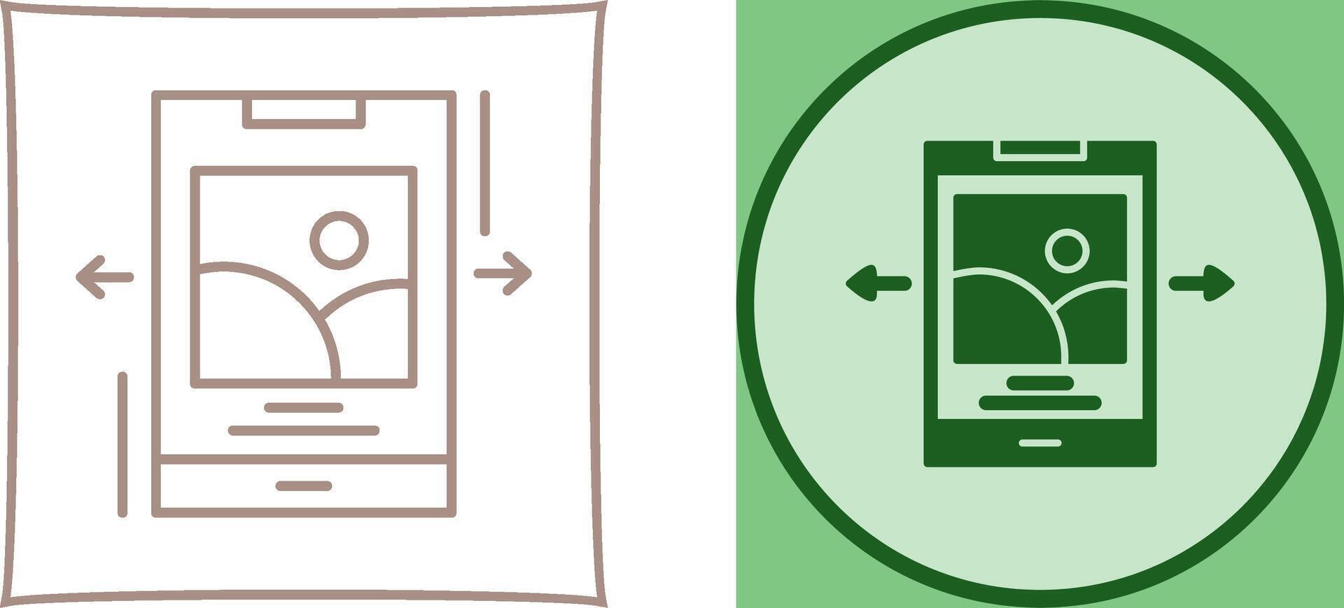 Swipe Icon Design vector