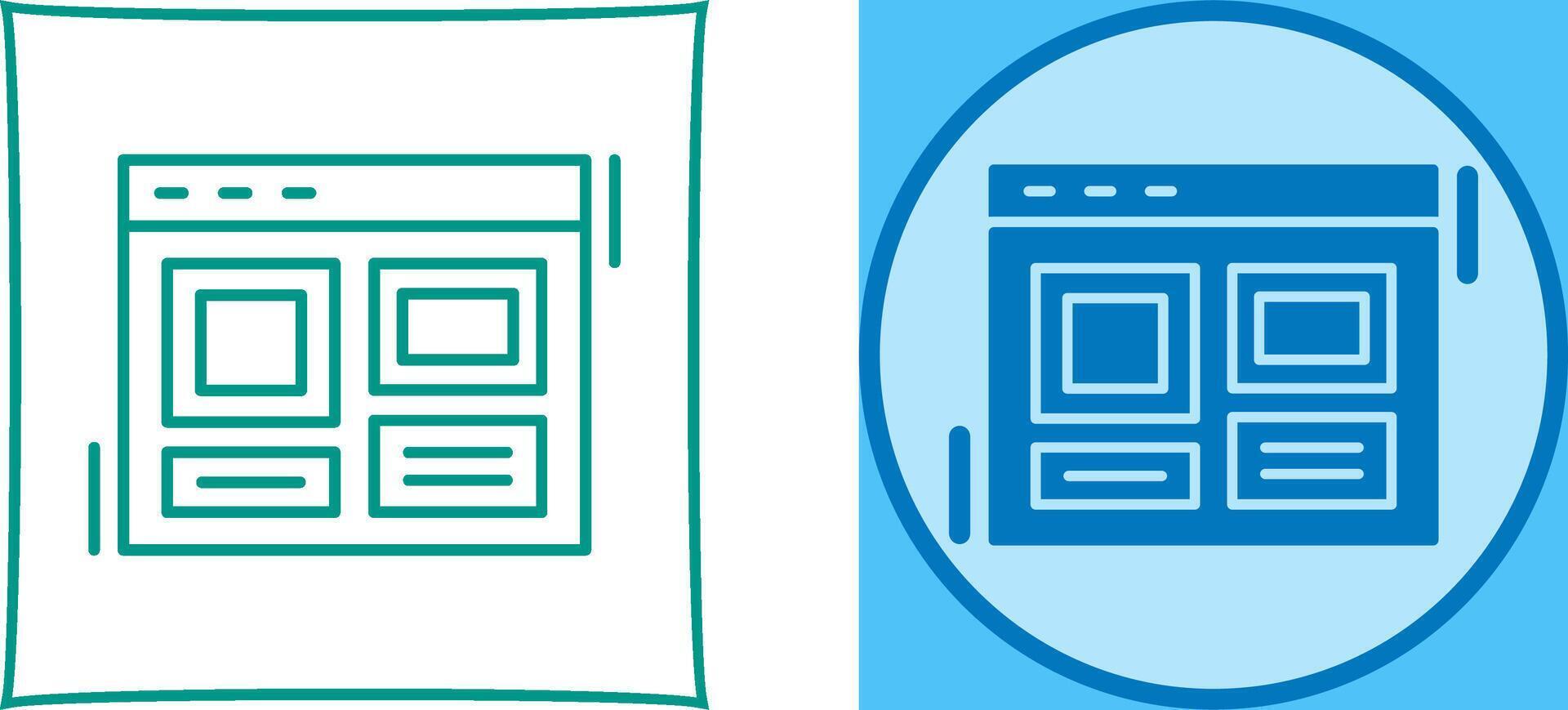 Layout Icon Design vector