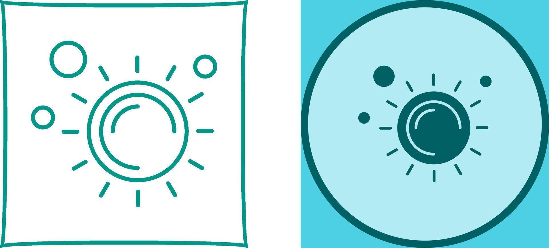 Sun Icon Design vector