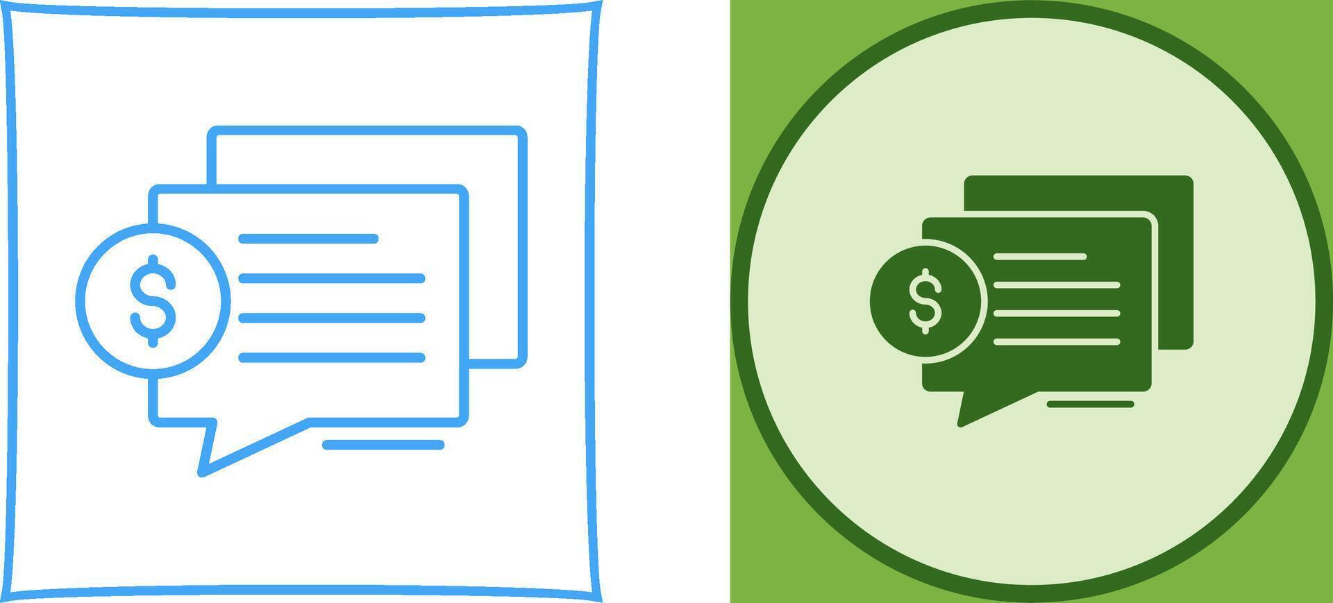 Dialog Icon Design vector