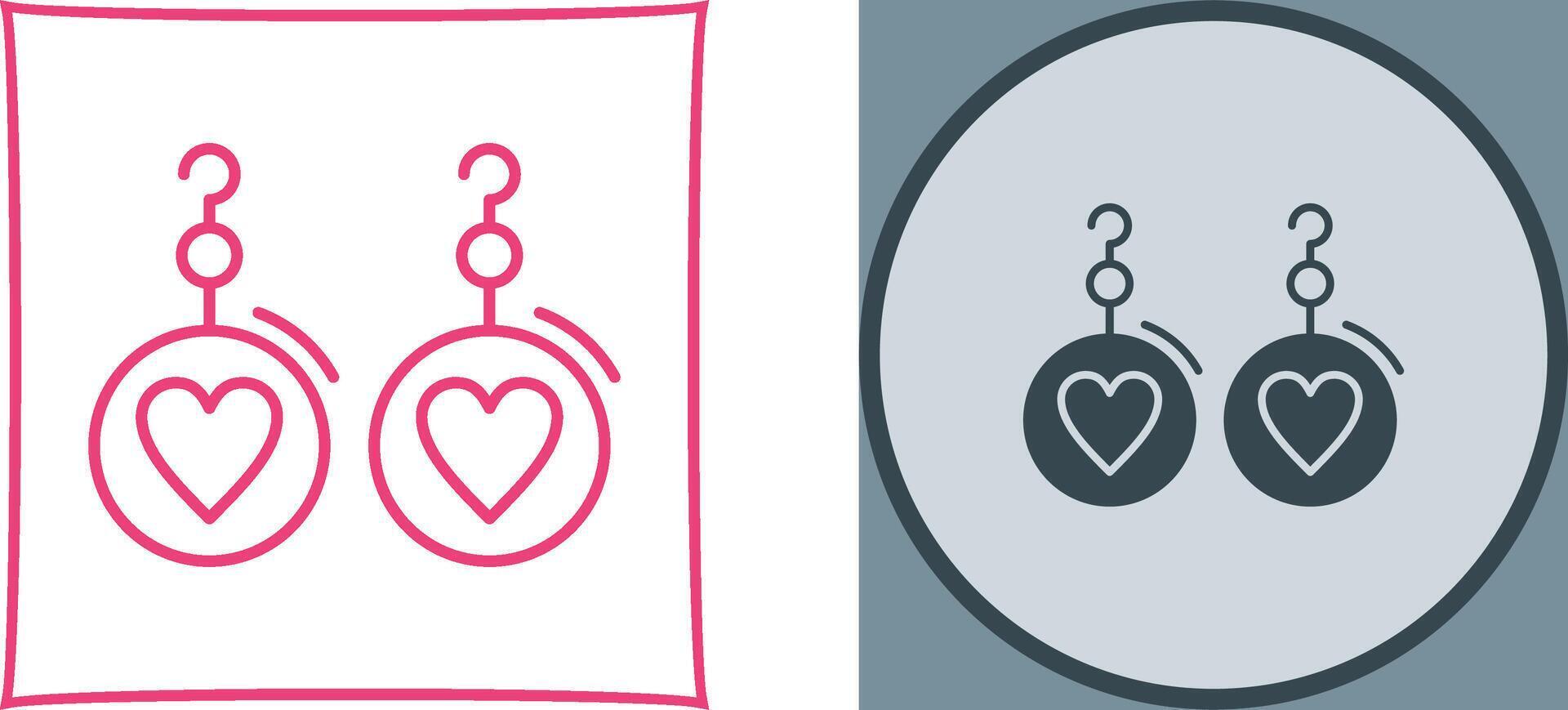 Earrings Icon Design vector
