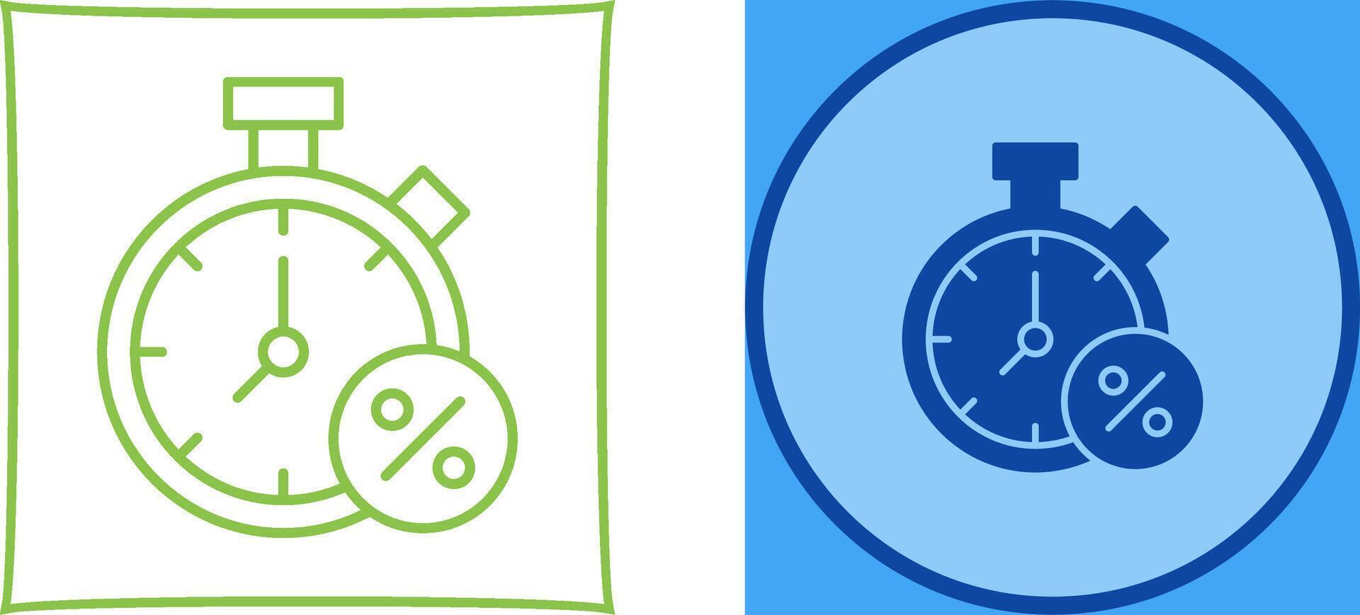 Timer Icon Design vector