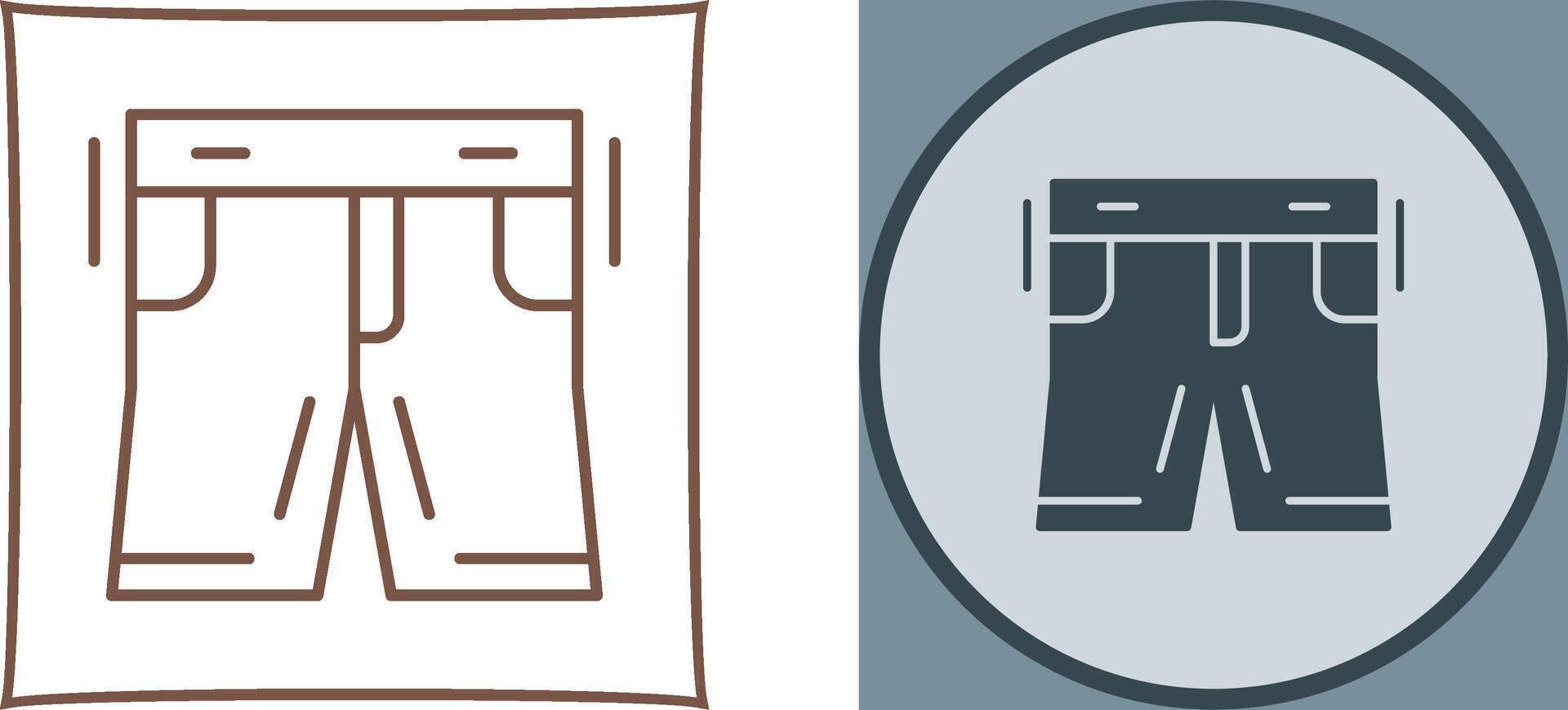Shorts Icon Design vector