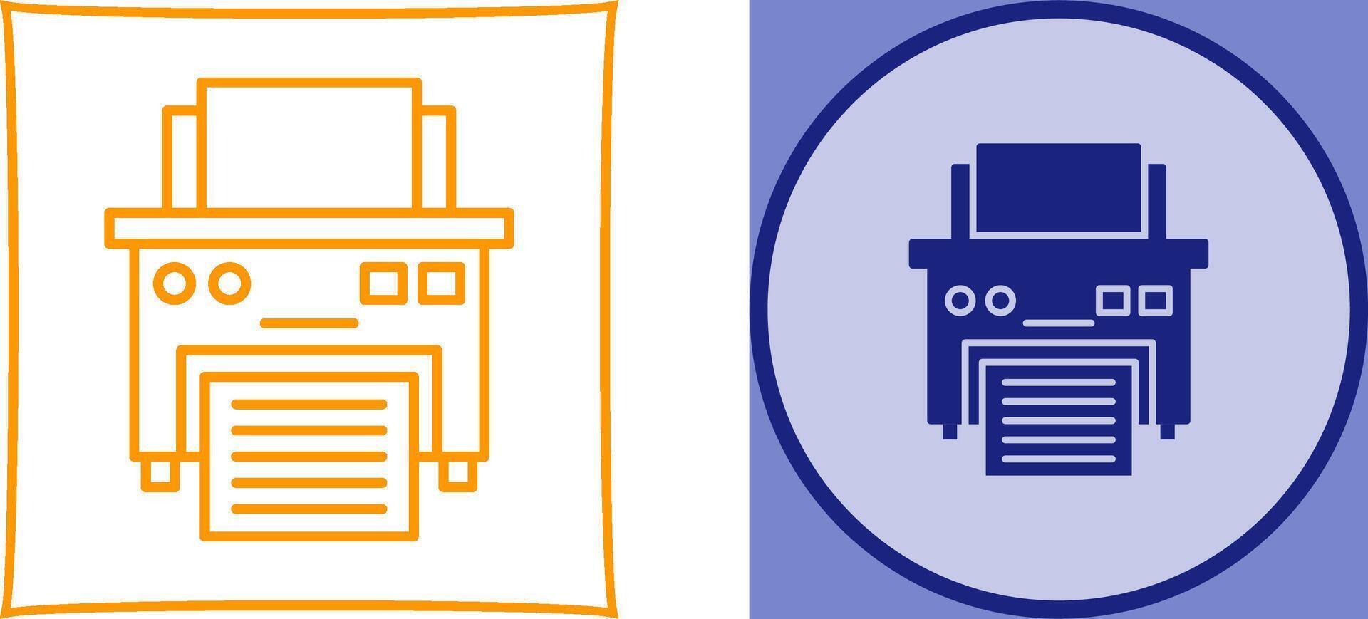 Printer Icon Design vector